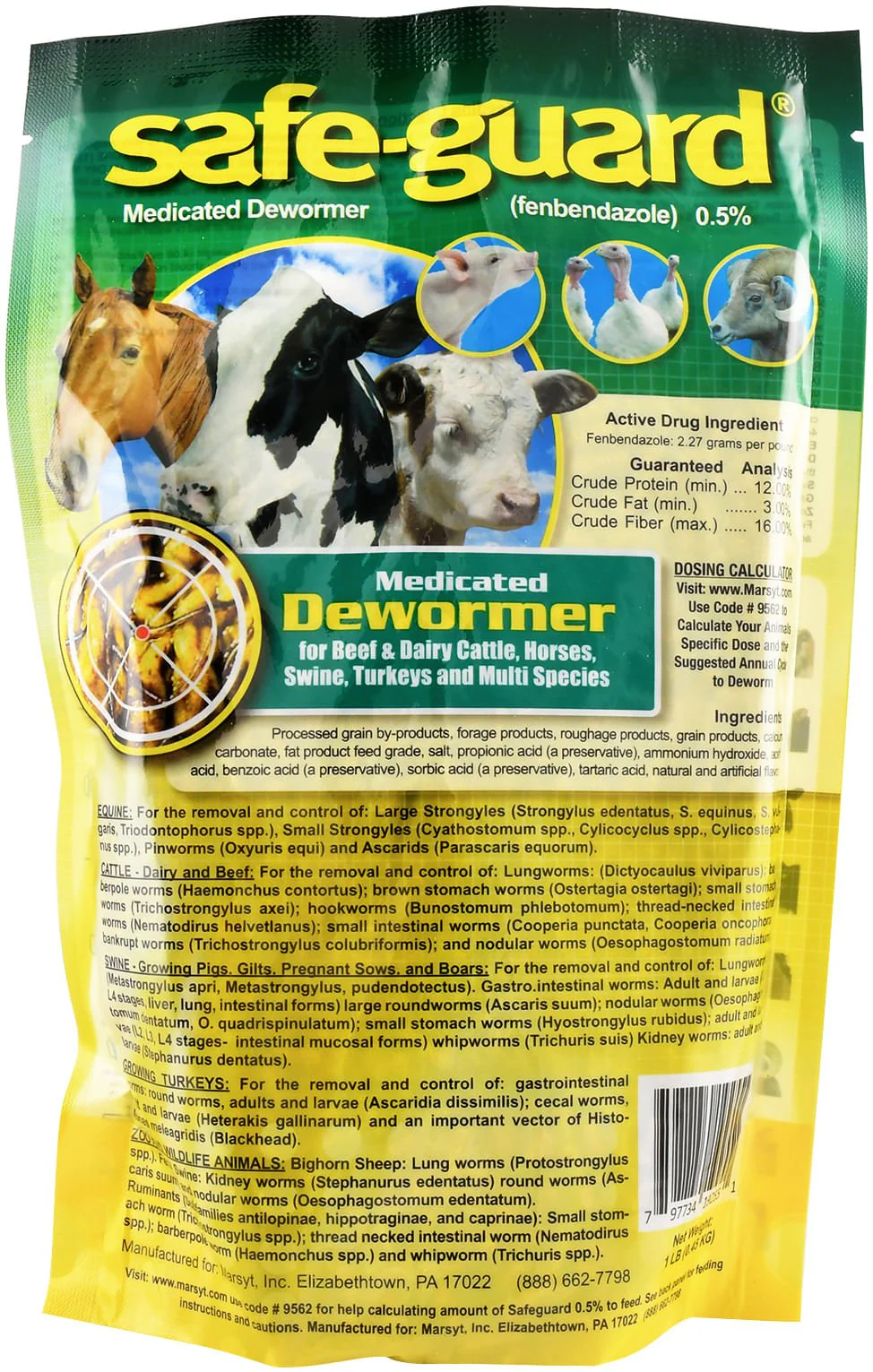 Safe-Guard Multi-Species Dewormer, Pellets - Healthber