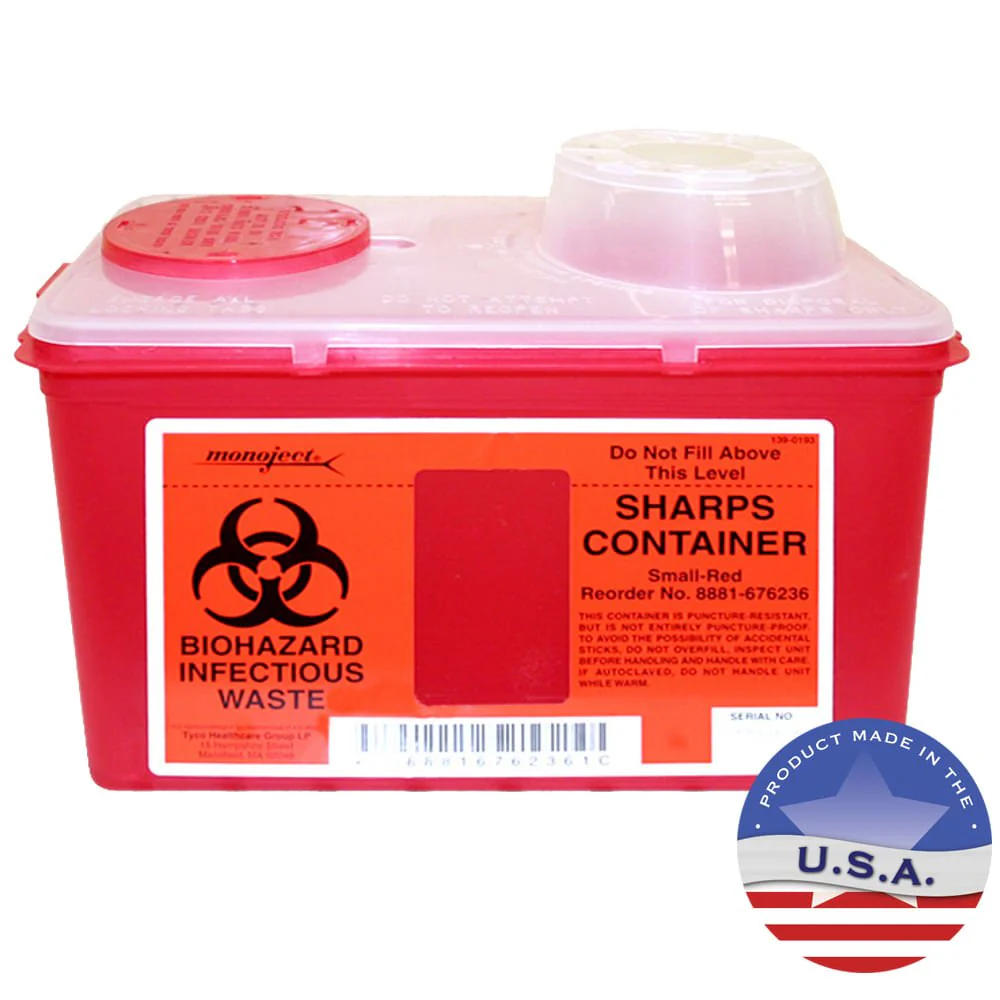Sharps Biohazard Container - Healthber