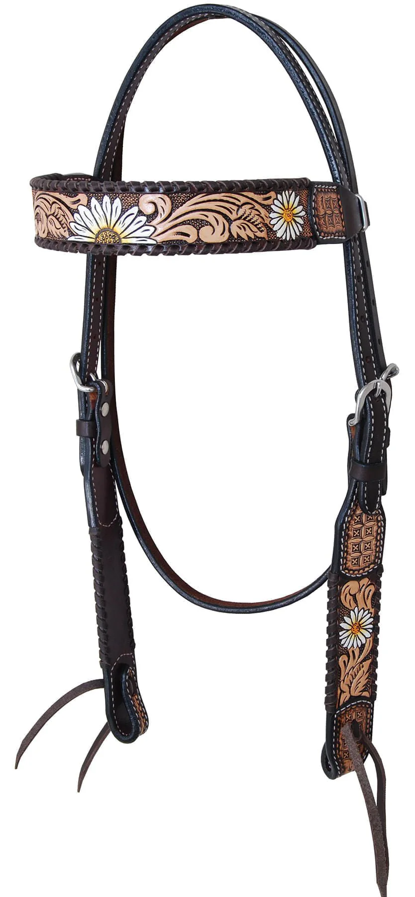 Rafter T Daisy Browband Headstall - Healthber