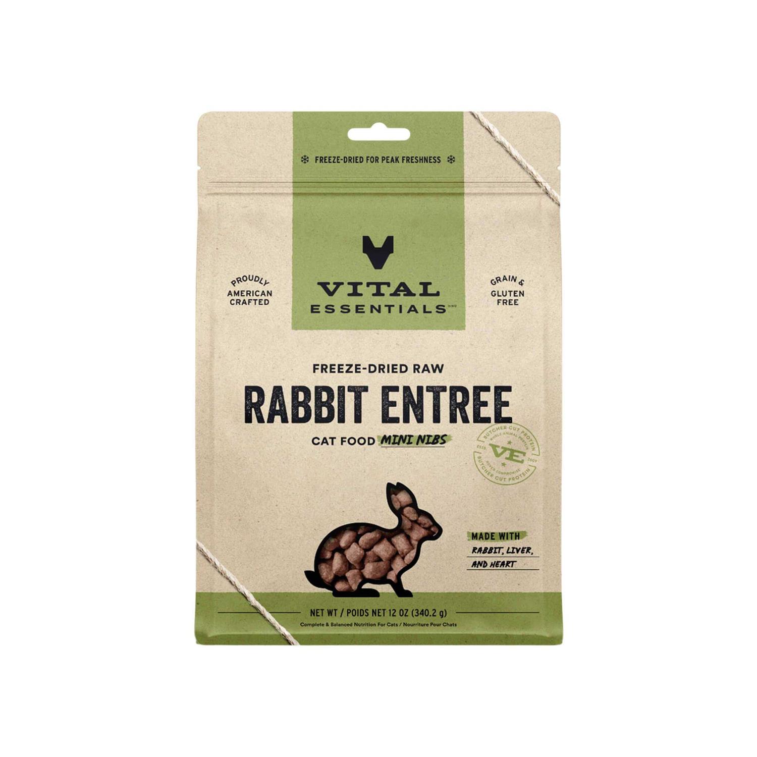Vital Essentials Entree Mini Nibs Freeze-Dried Raw Cat Food - Healthber