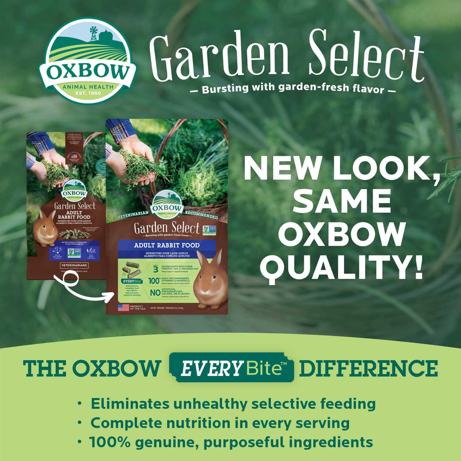 Oxbow Garden Select Adult Rabbit Food - Healthber