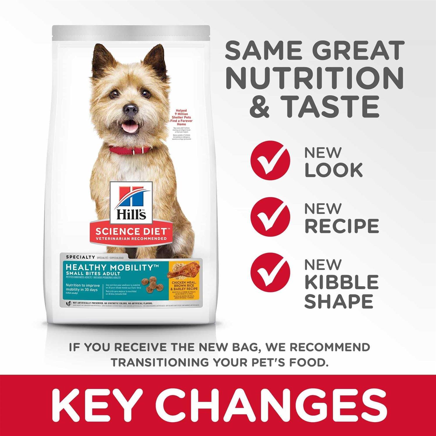 Hill’s Science Diet Adult Healthy Mobility Small Bites Dog Food - Healthber