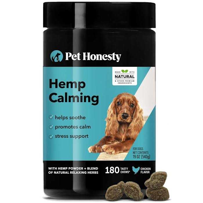 Pet Honesty Hemp Calming Chicken Soft Chews for Dogs - Healthber