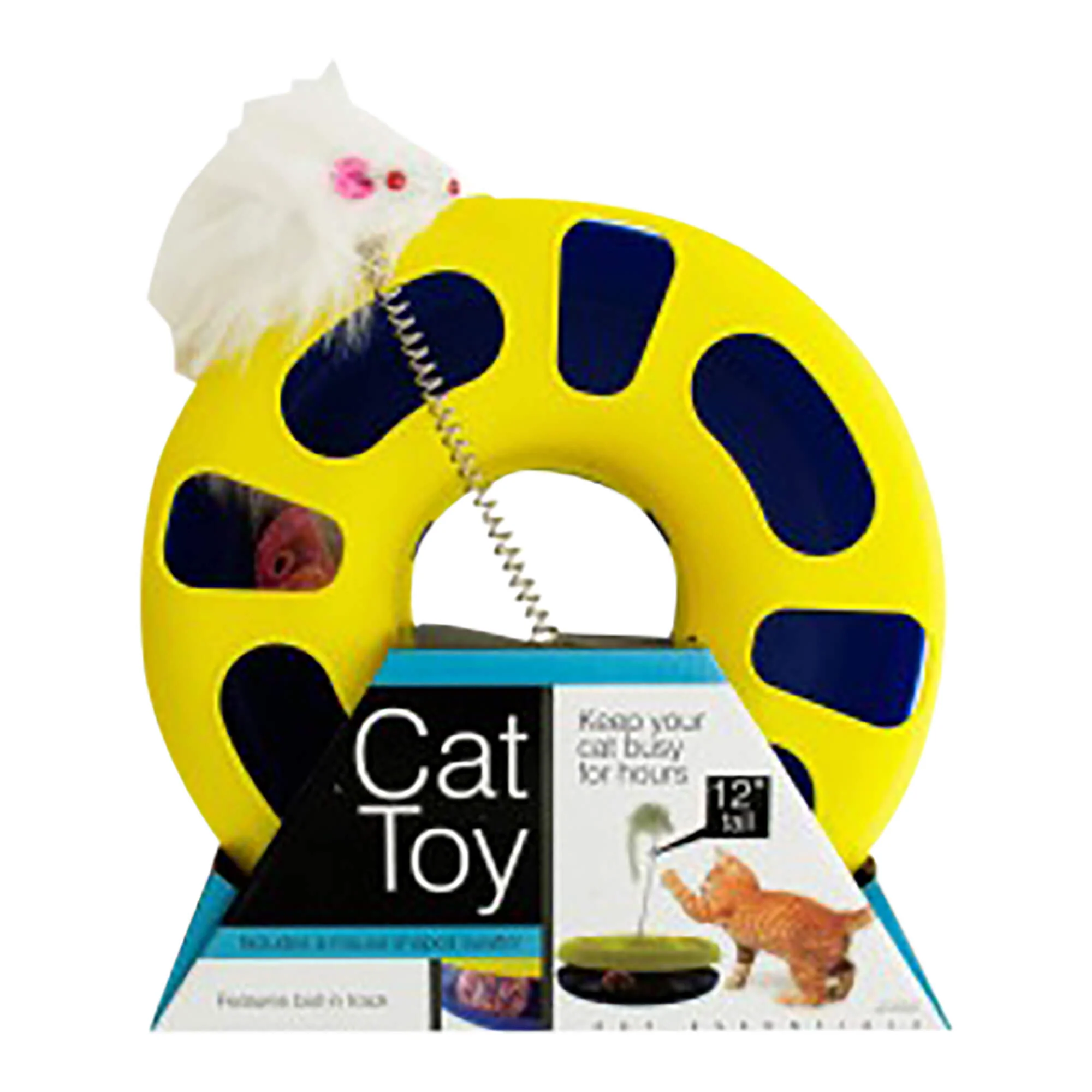 Ball Track Cat Toy with Mouse Swatter - Healthber