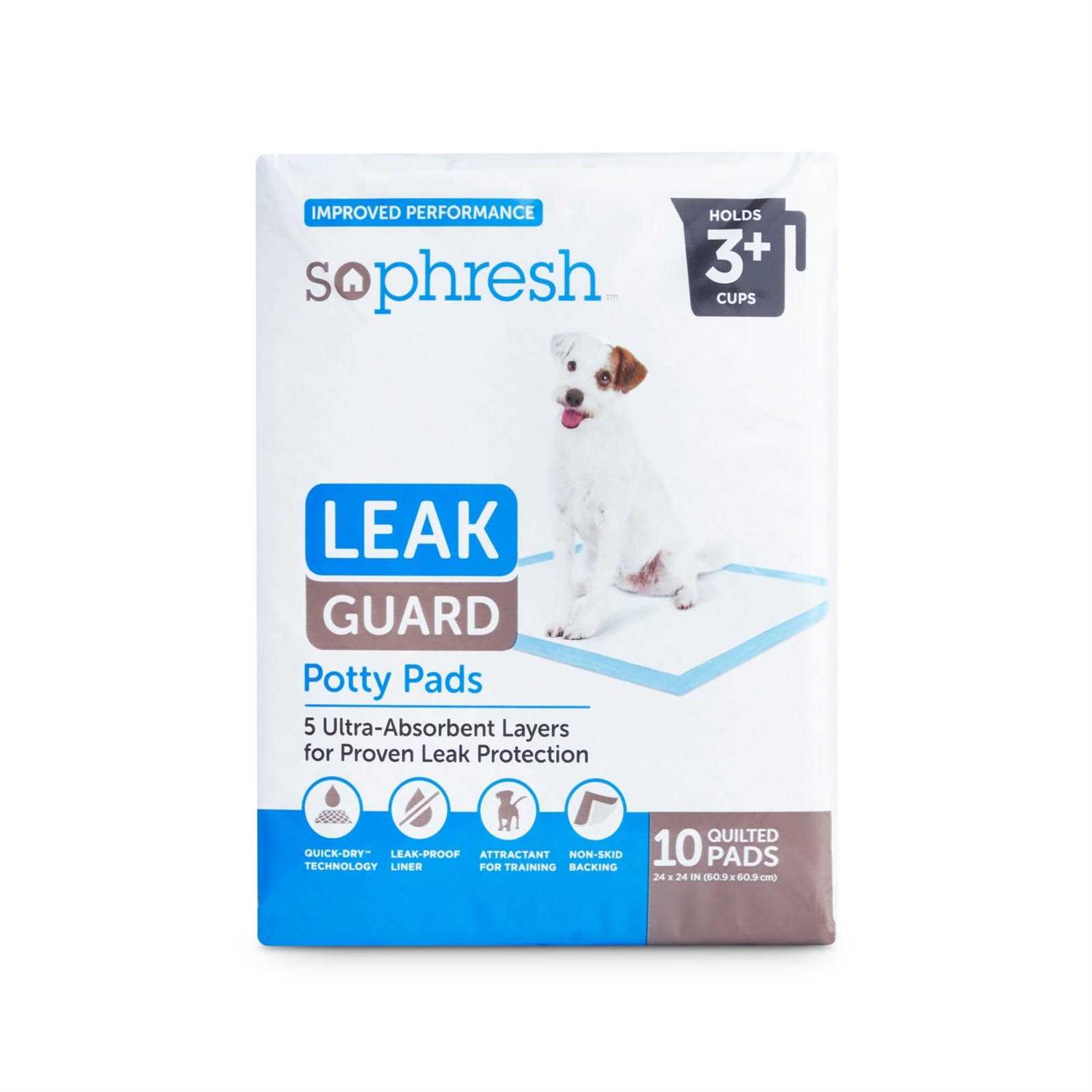 So Phresh Large Leak Guard Quilted Potty Pads - Healthber
