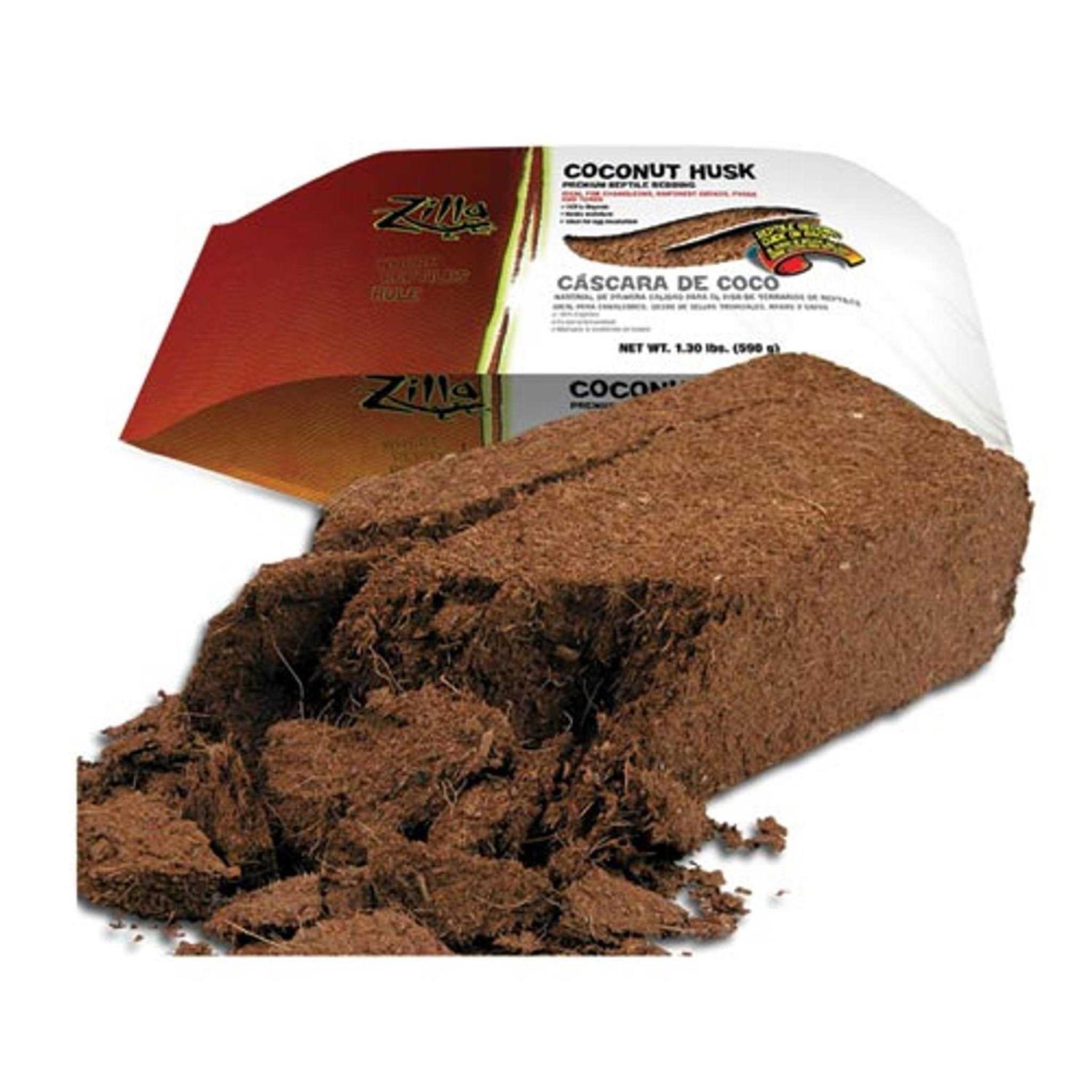 Zilla Coconut Husk Brick Reptile Bedding - Healthber