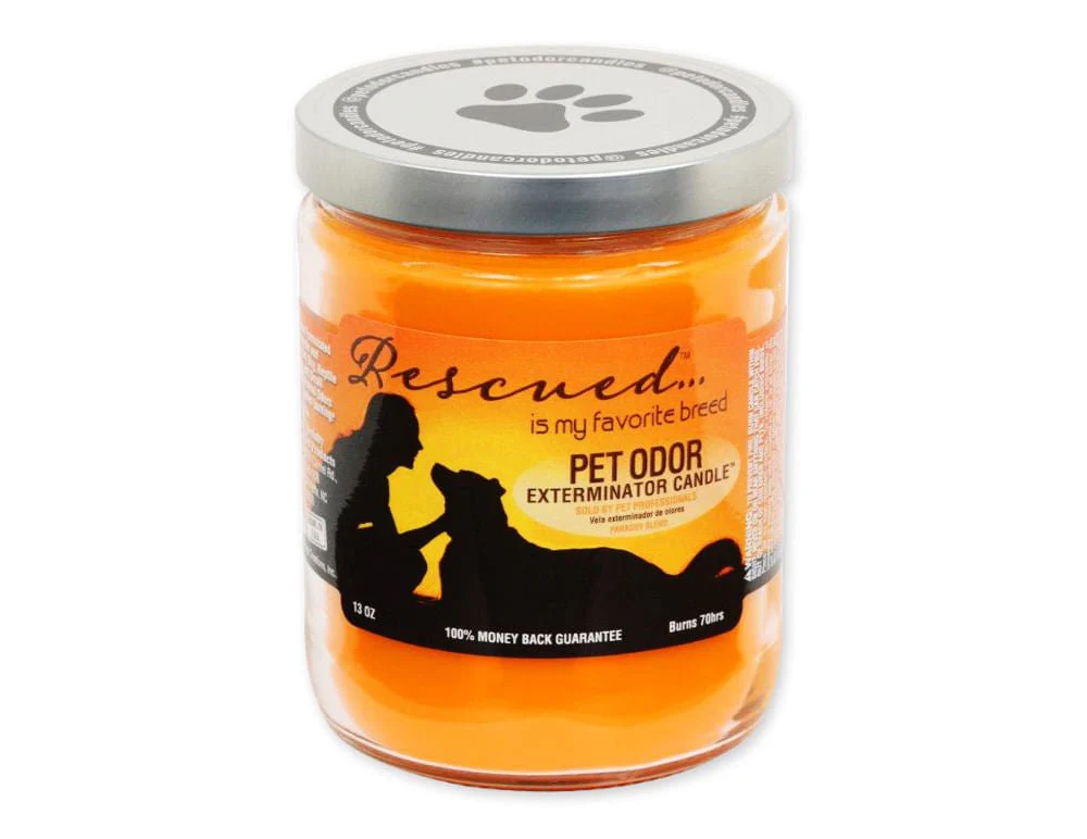 Pet Odor Exterminator Candle, Rescued - Healthber
