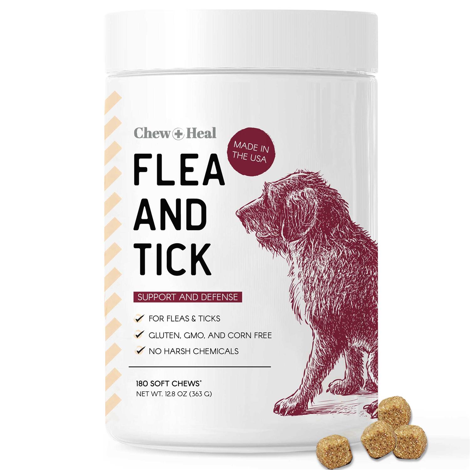 Chew + Heal Chewable Flea and Tick Prevention for Dogs - Healthber