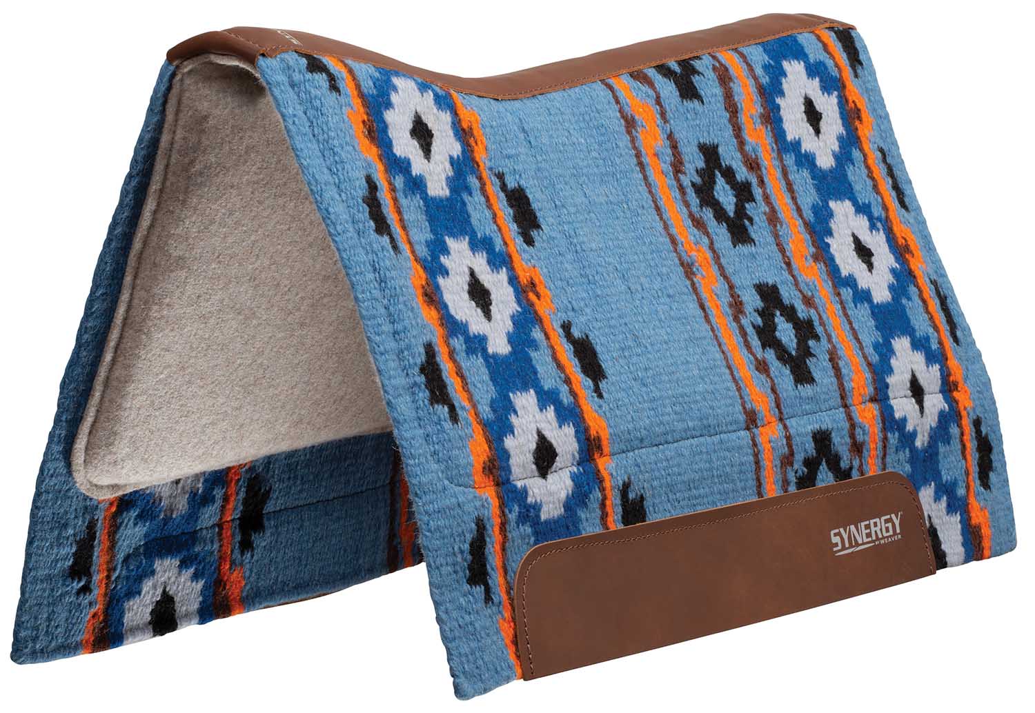 Synergy Contoured Performance Saddle Pad, Wool Blend Felt Lined, Odyssey - Healthber