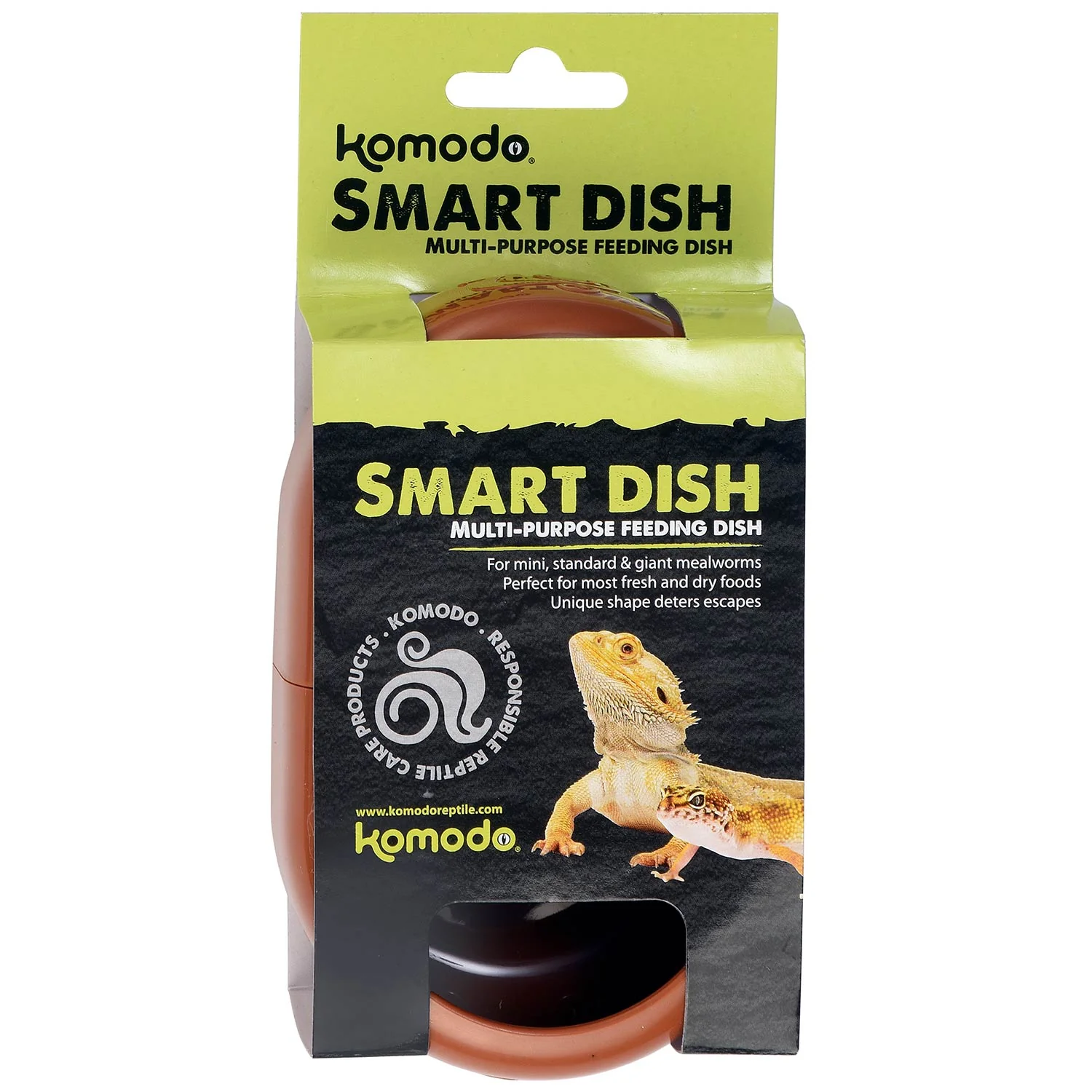 Komodo Smart Dish Reptile Feeding Dish - Healthber