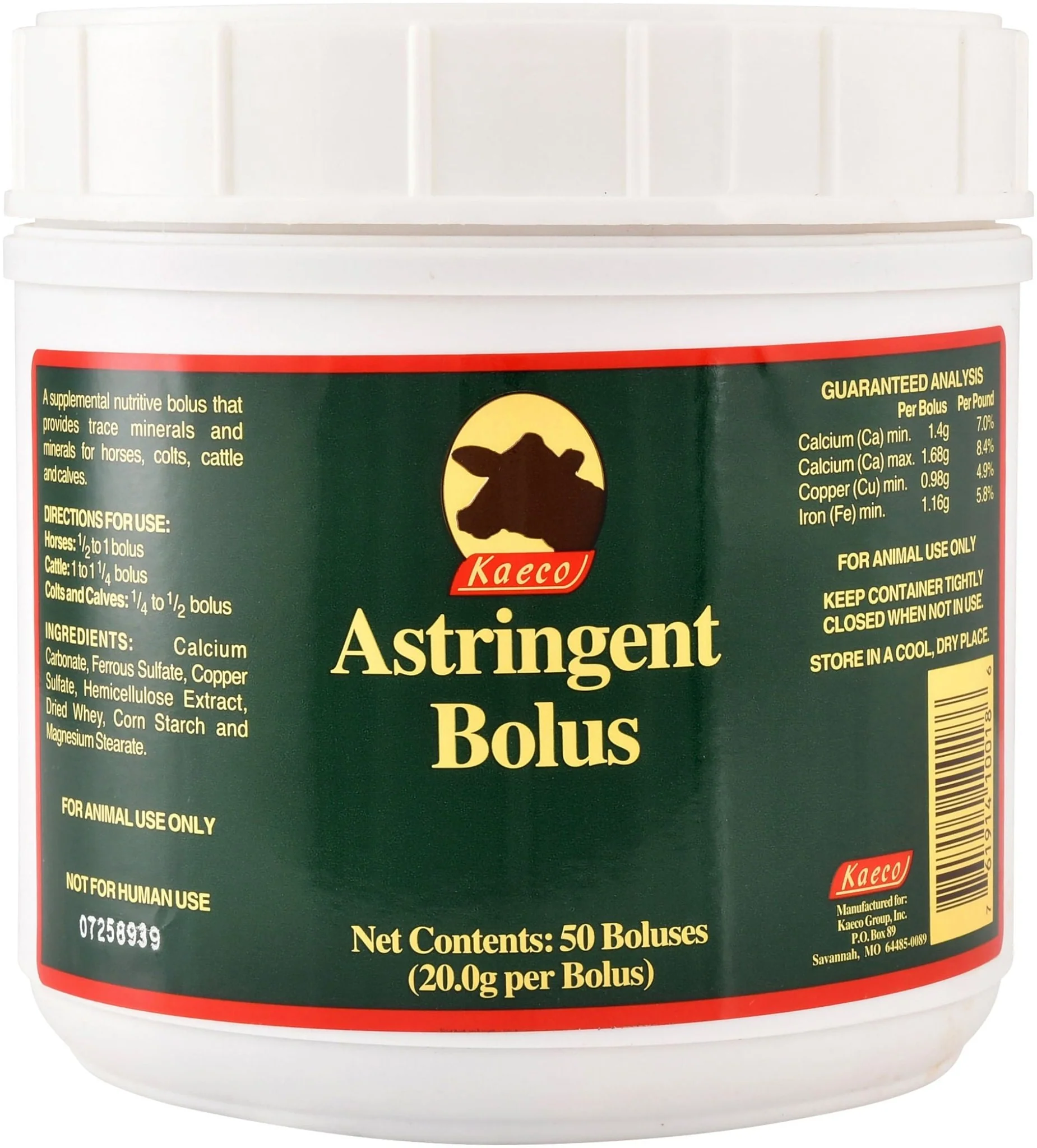 Astringent Bolus, 50 count - Healthber