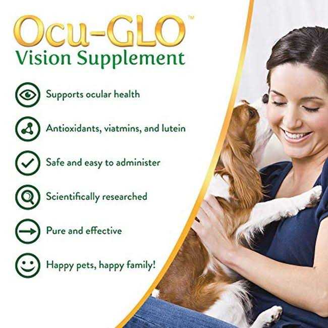 Ocu-GLO Vision Supplement Chewables for Small to Medium Dogs and Cats - Healthber