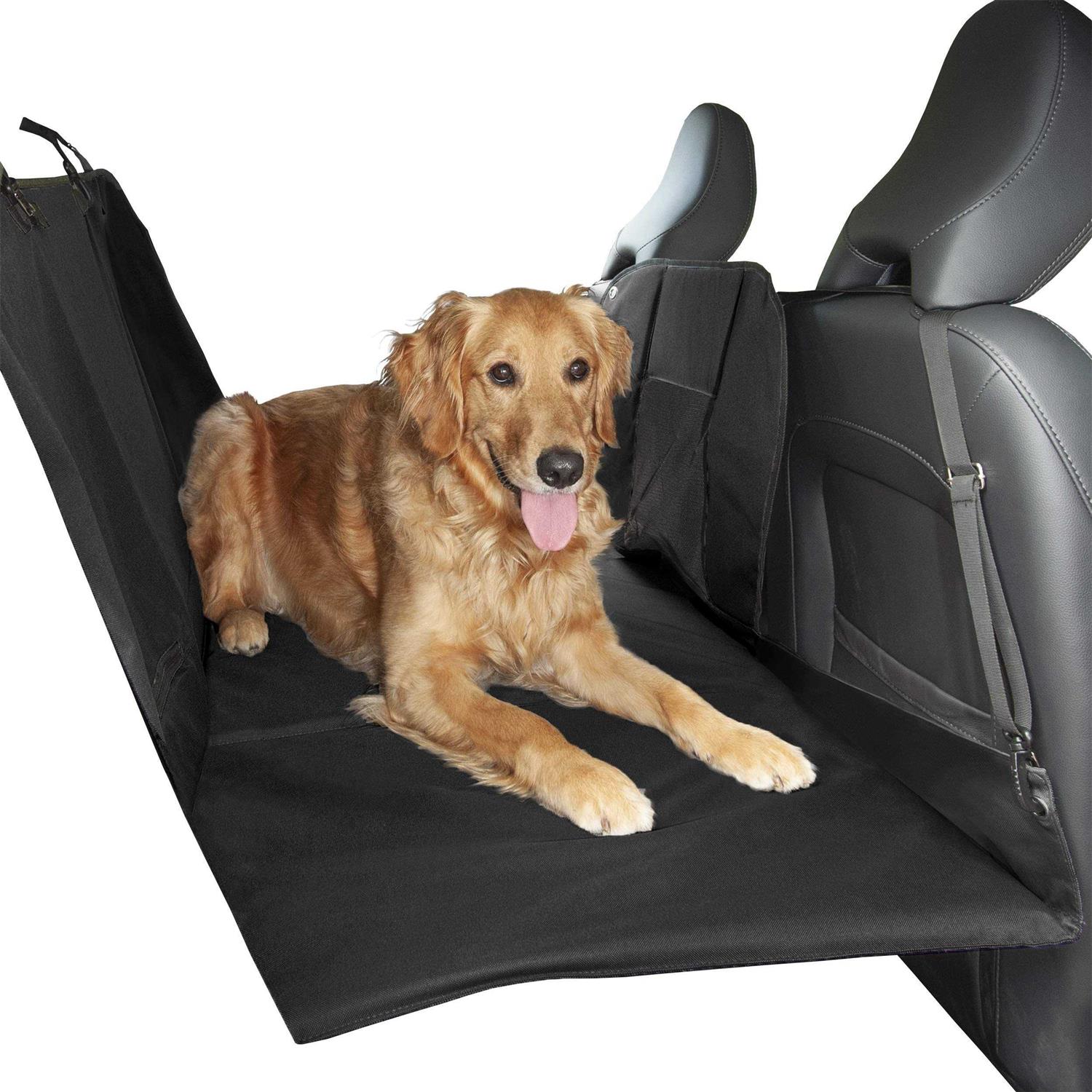 FurHaven Deluxe Pet Car Barrier & Seat Protector with Carry Bag - Healthber