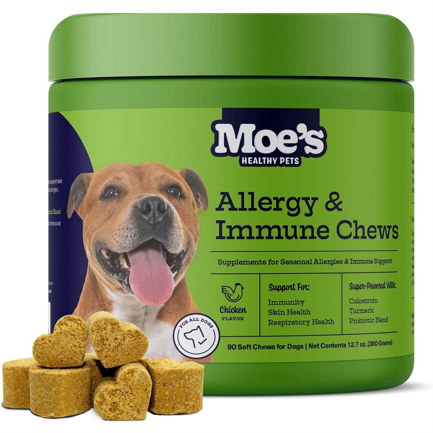 Moe’s Healthy Pets Chicken Flavor Immunity Bites Chews for Dogs - Healthber