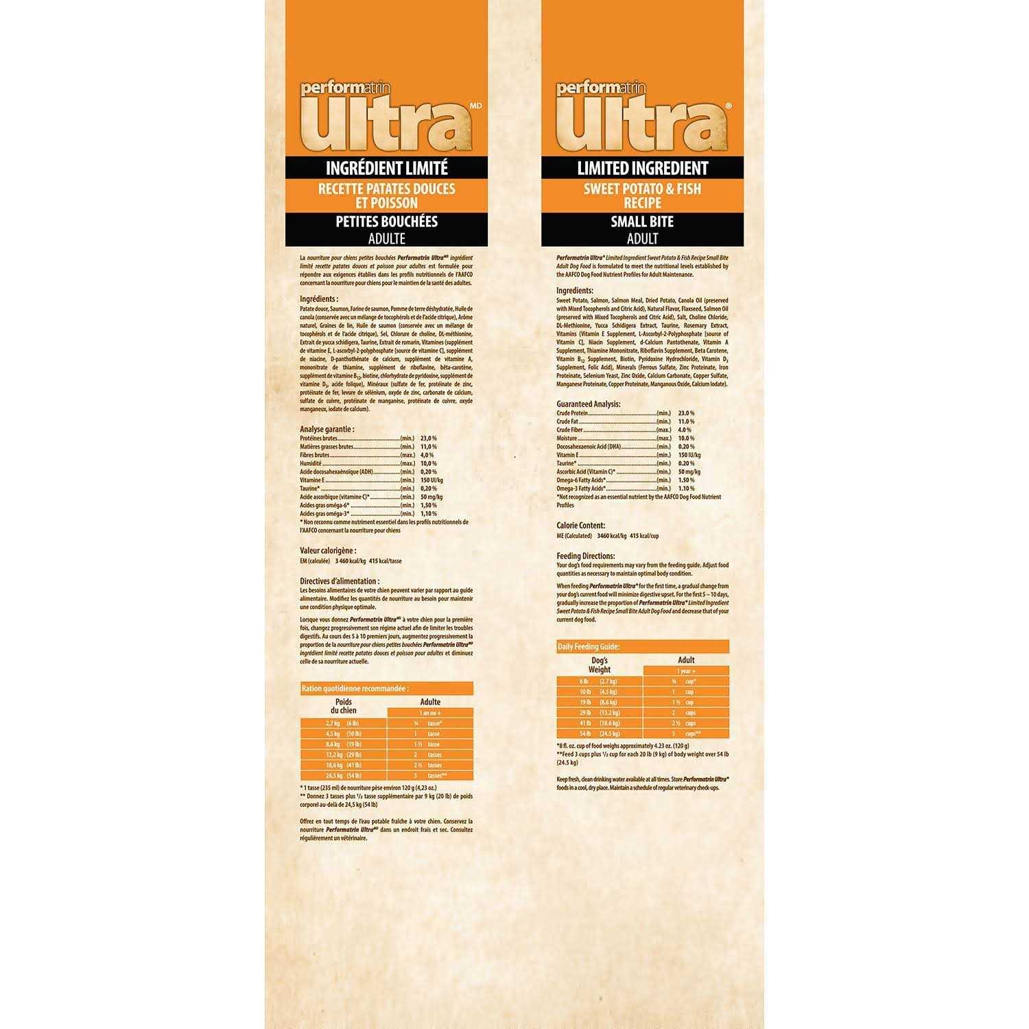 Performatrin Ultra Limited Ingredient Sweet Potato & Fish Adult Dog Food - Healthber