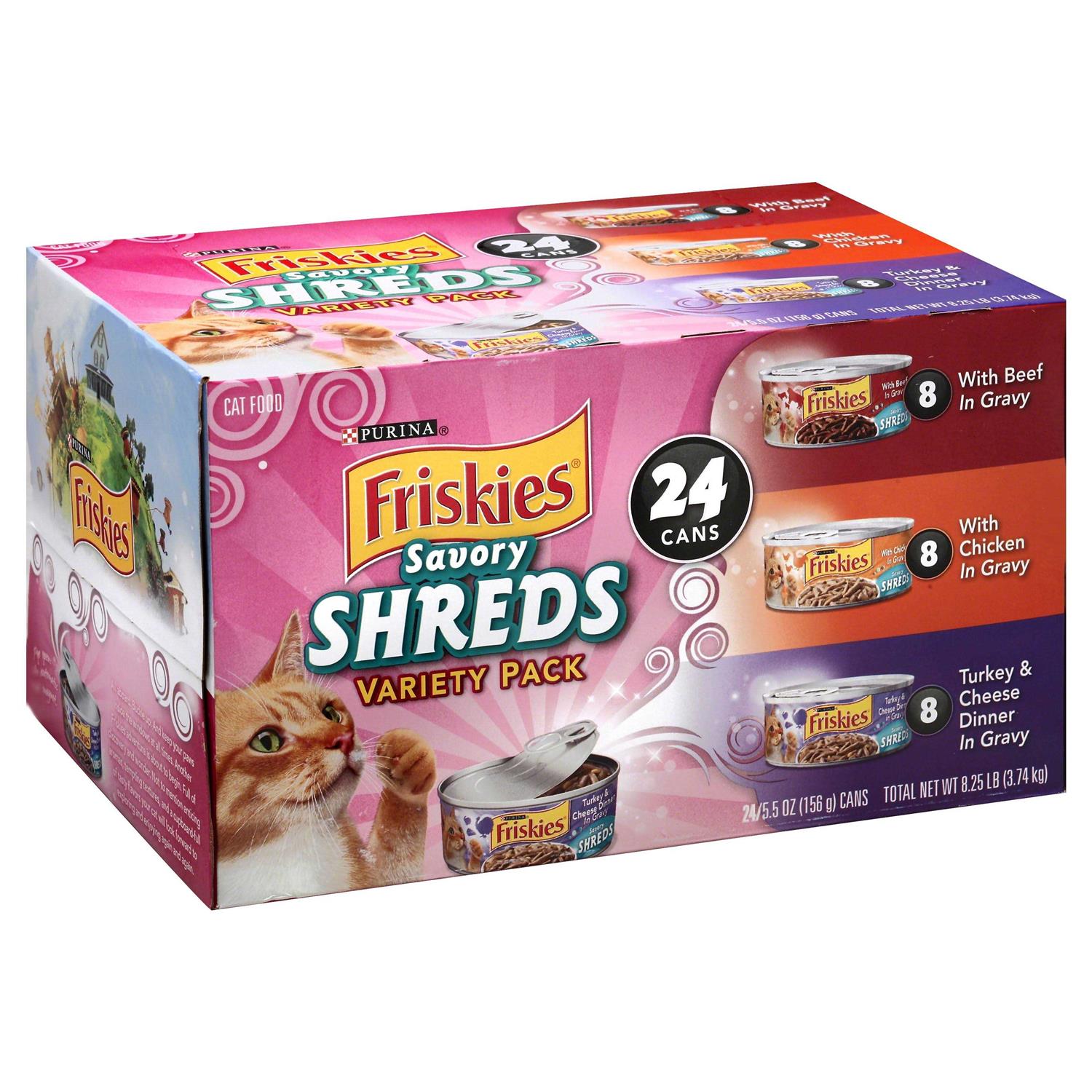 Purina Friskies Savory Shreds Wet Cat Food - Healthber