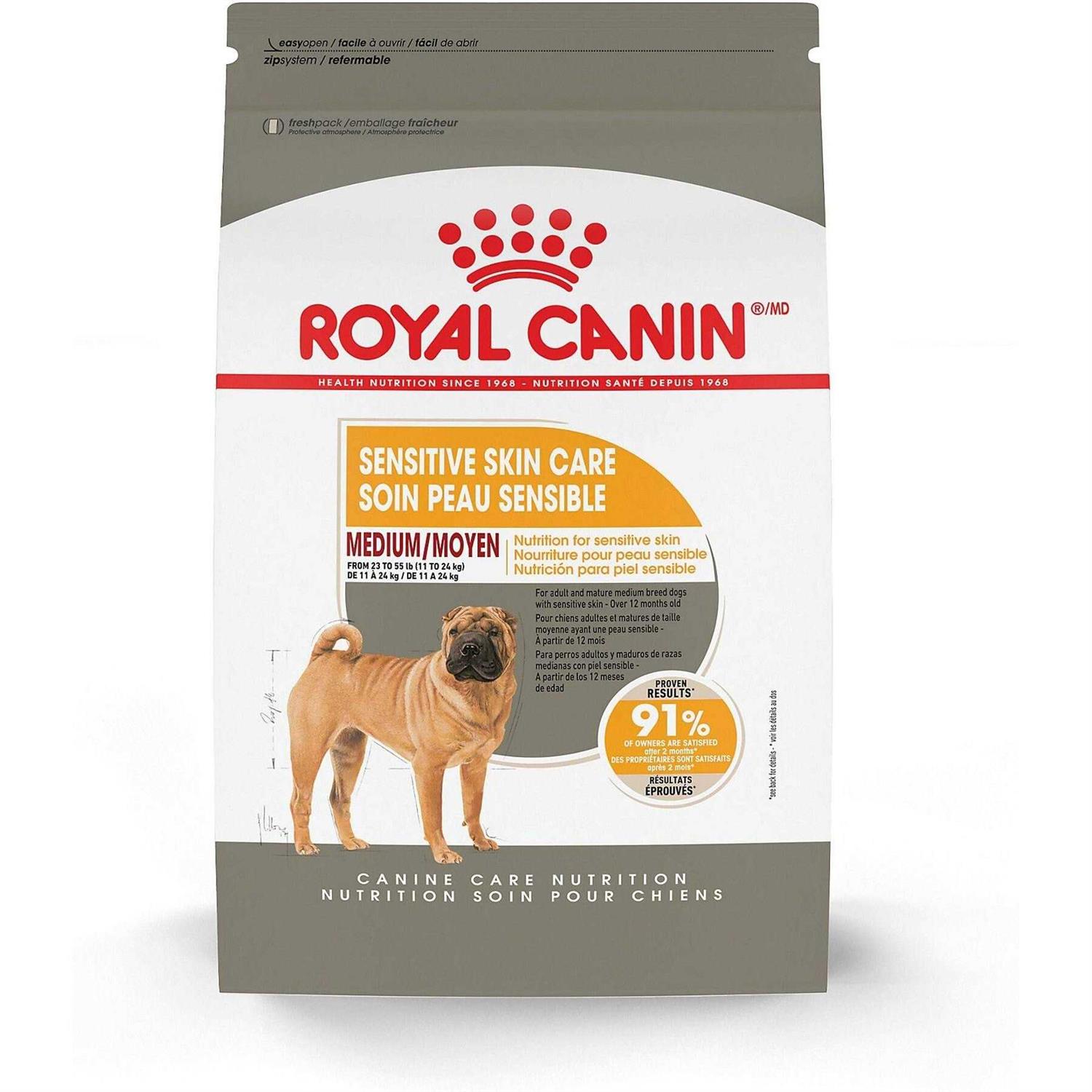 Royal Canin adult Medium Sensitive Skin Care Dry Dog Food - Healthber