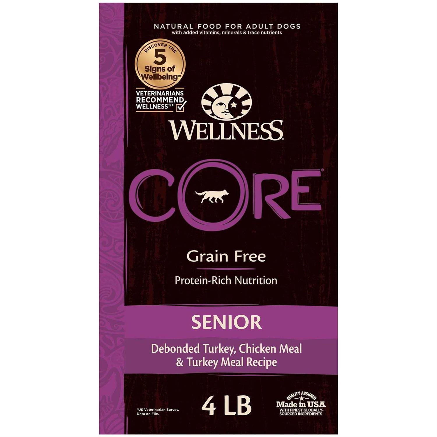 Wellness Core Natural Grain Free Senior Dry Dog Food - Healthber