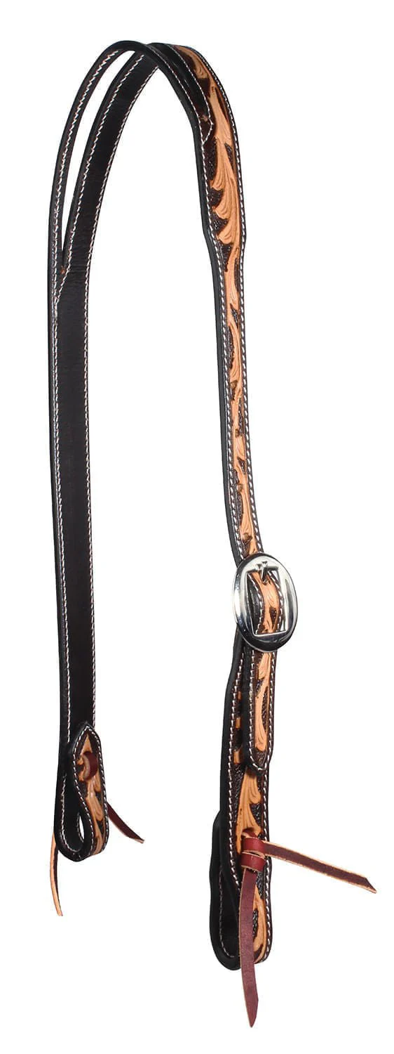 Professional's Choice Floral Split Ear Headstall - Healthber