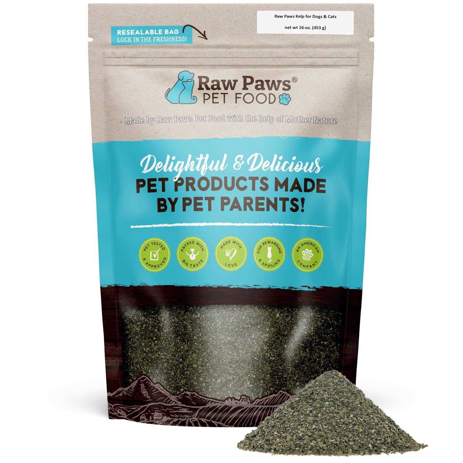 Raw Paws Organic Kelp for Dogs & Cats Iodine Rich for Thyroid - Healthber