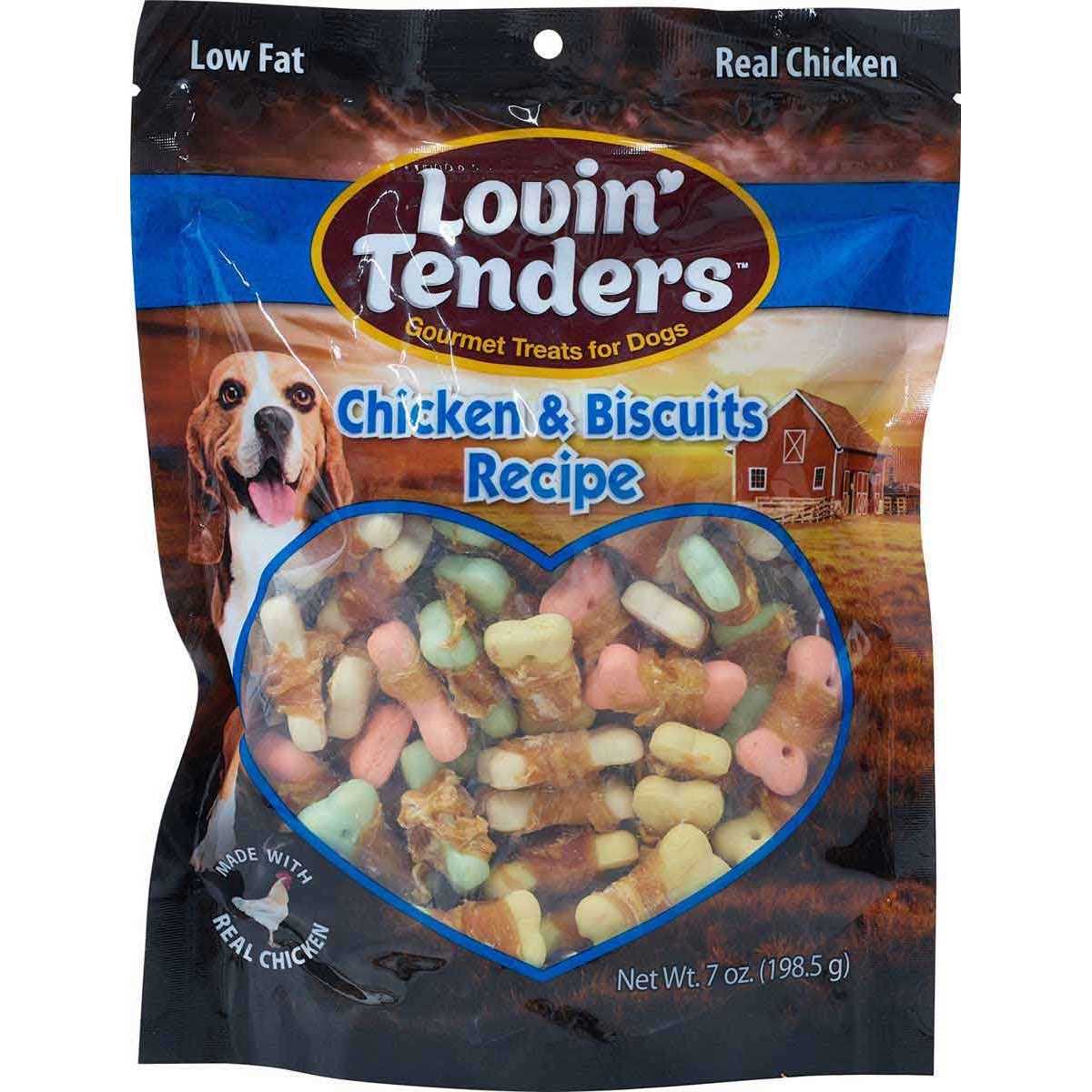7-ounce Lovin’ Tenders Chicken Breast & Biscuits Dog Treat - Healthber