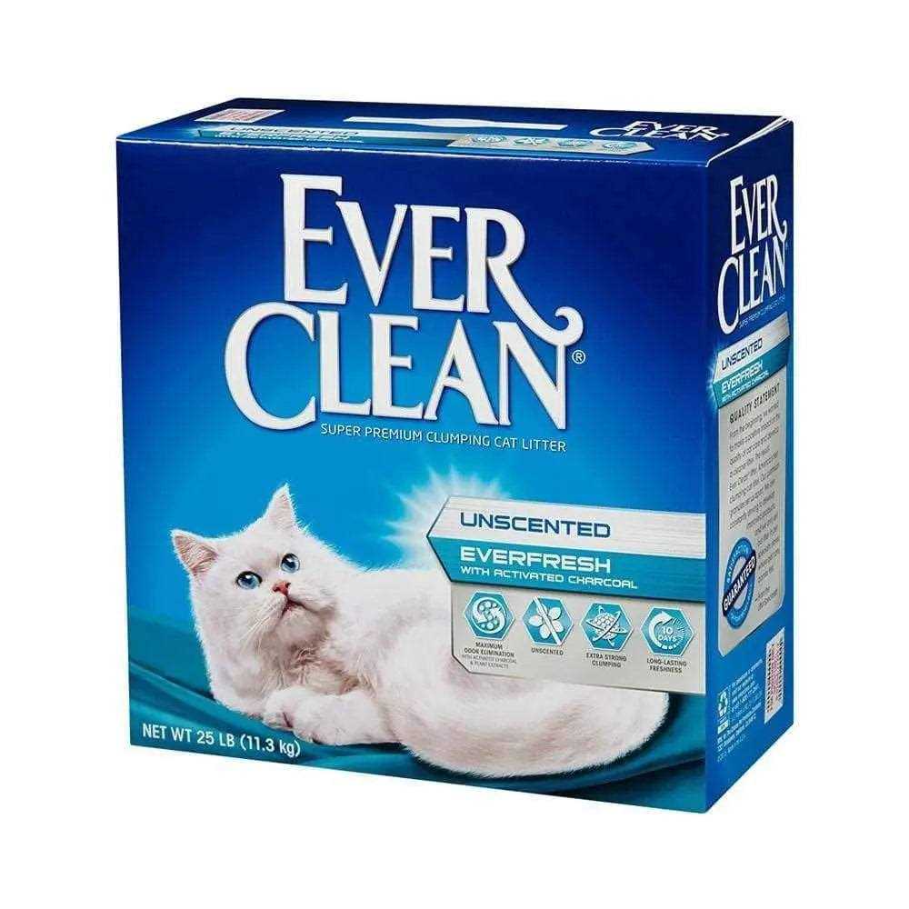 Ever Clean Unscented Cat Litter with Activated Charcoal - Healthber