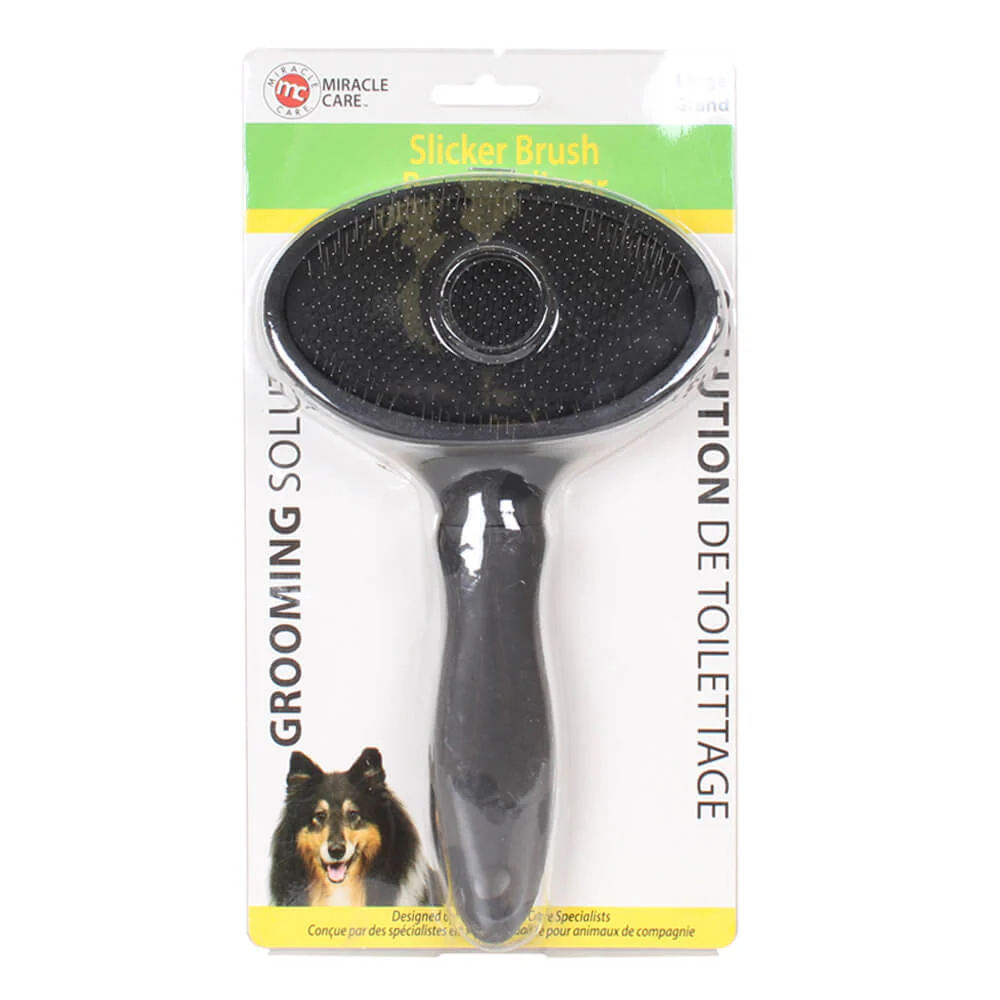 MiracleCare Slicker Brush for Large Dogs - Healthber