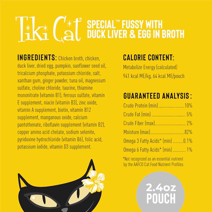 Tiki Cat Special Fussy Duck Liver & Egg Wet Cat Food Pouches - Healthber