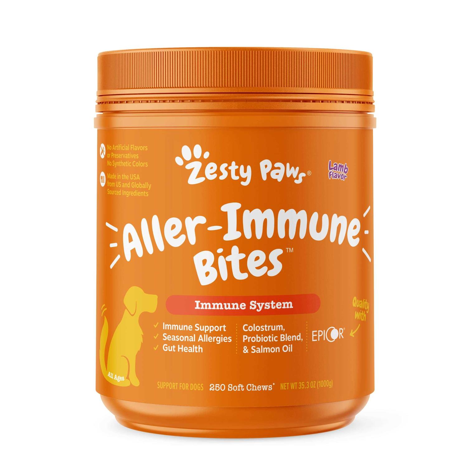 Zesty Paws Salmon Allergy & Immune Bites for Dogs - Healthber