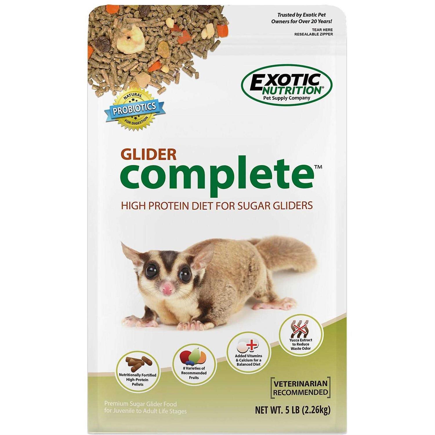 Exotic Nutrition Glider Complete Sugar Glider Food - Healthber