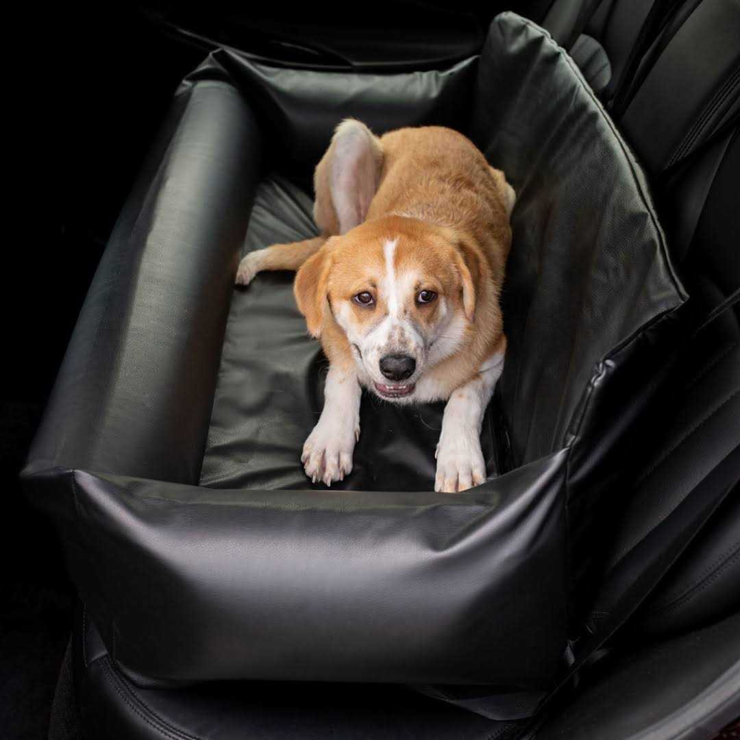 PupProtector Faux Leather Memory Foam Dog Car Bed - Healthber