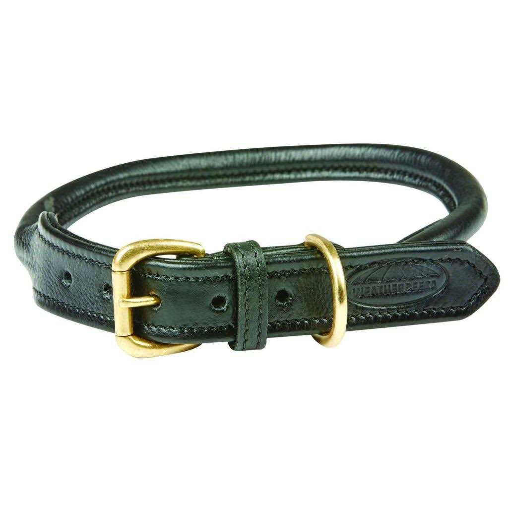 Weatherbeeta Rolled Leather Dog Collar - Healthber