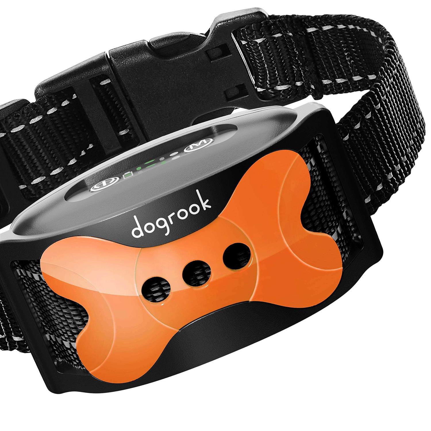 DogRook Rechargeable Dog Bark Collar Humane No Shock Barking Collar - Healthber
