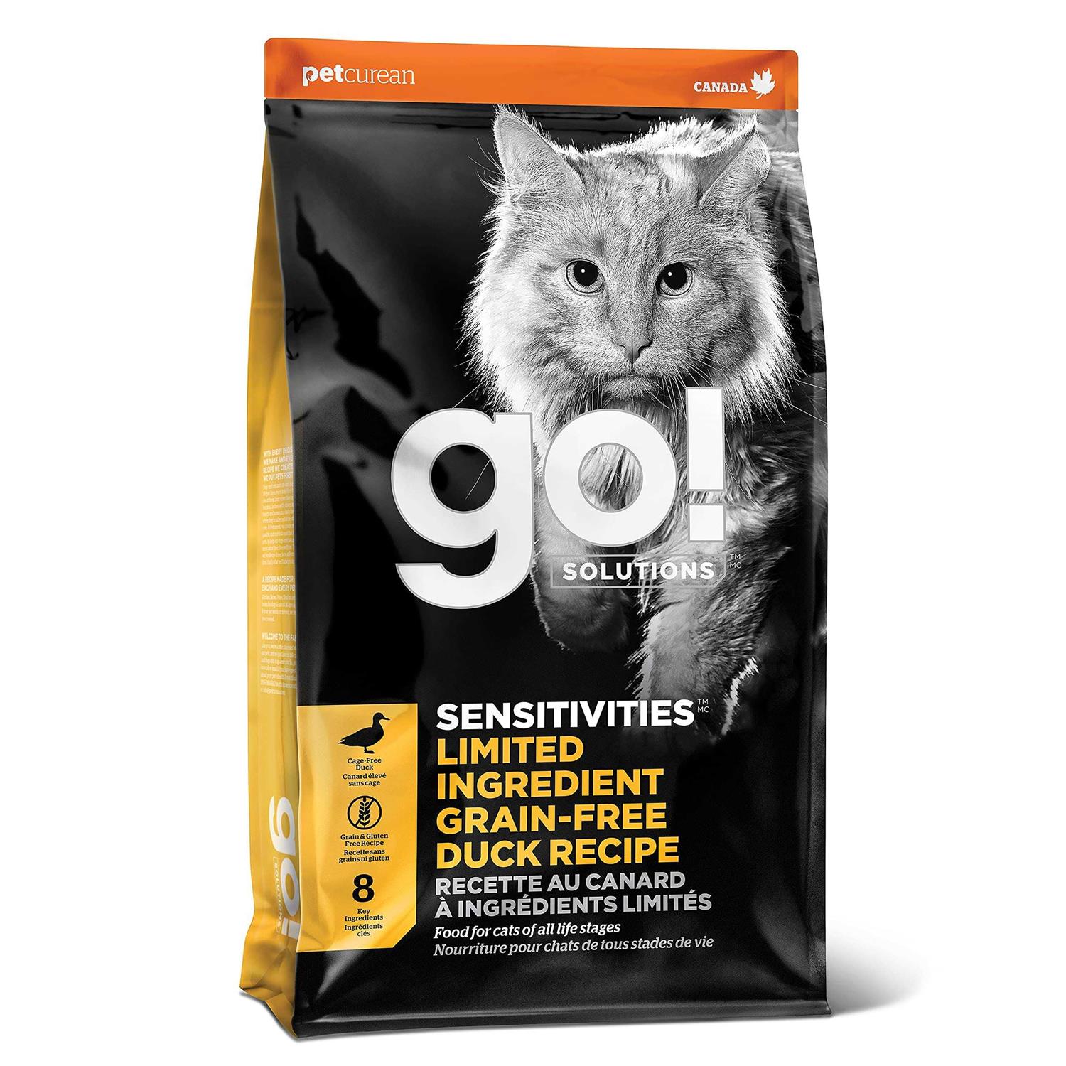 Go! Solutions Sensitivities Limited Ingredient Duck Recipe Dry Cat Food - Healthber