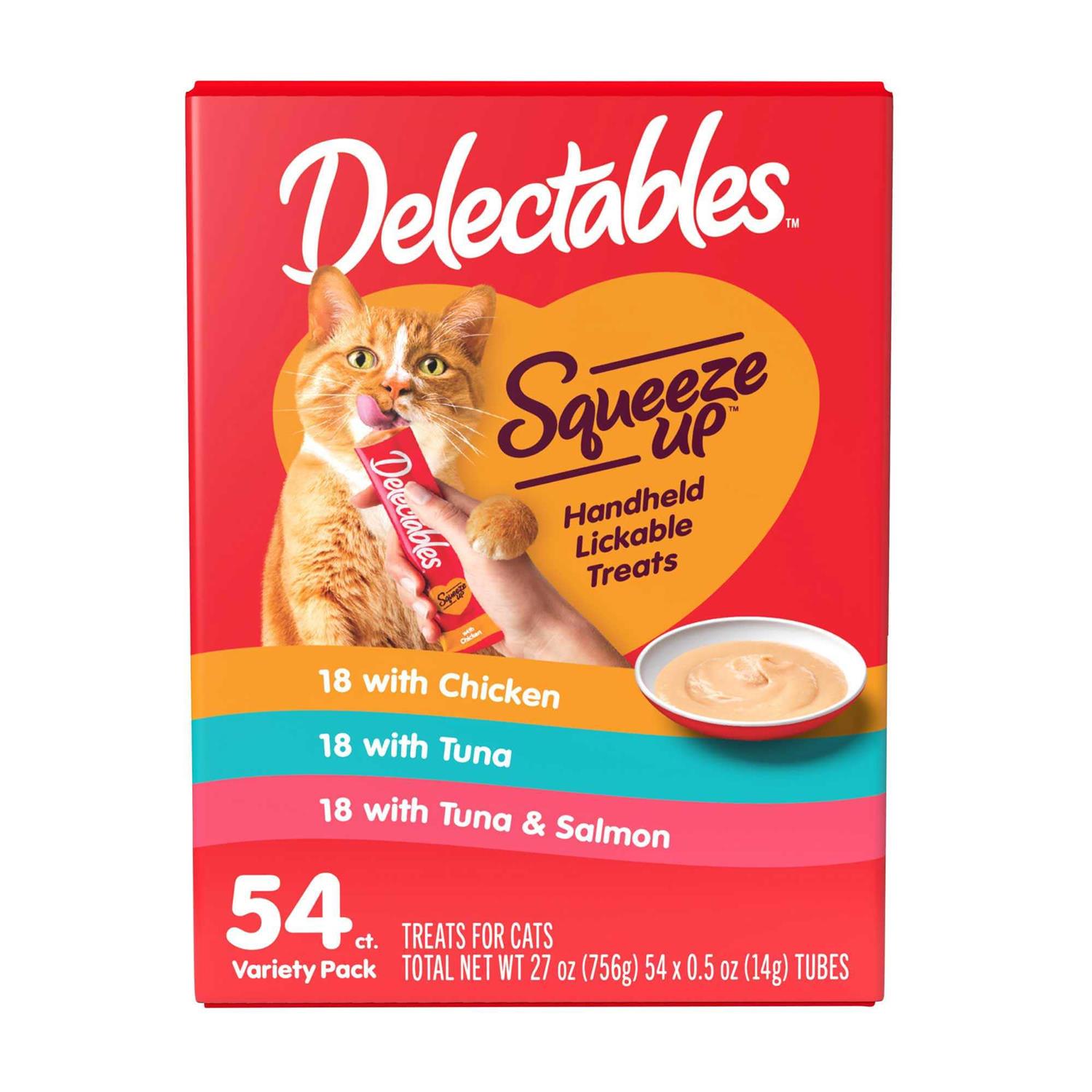 Delectables Squeeze Up Cat Treats Variety Pack - Healthber