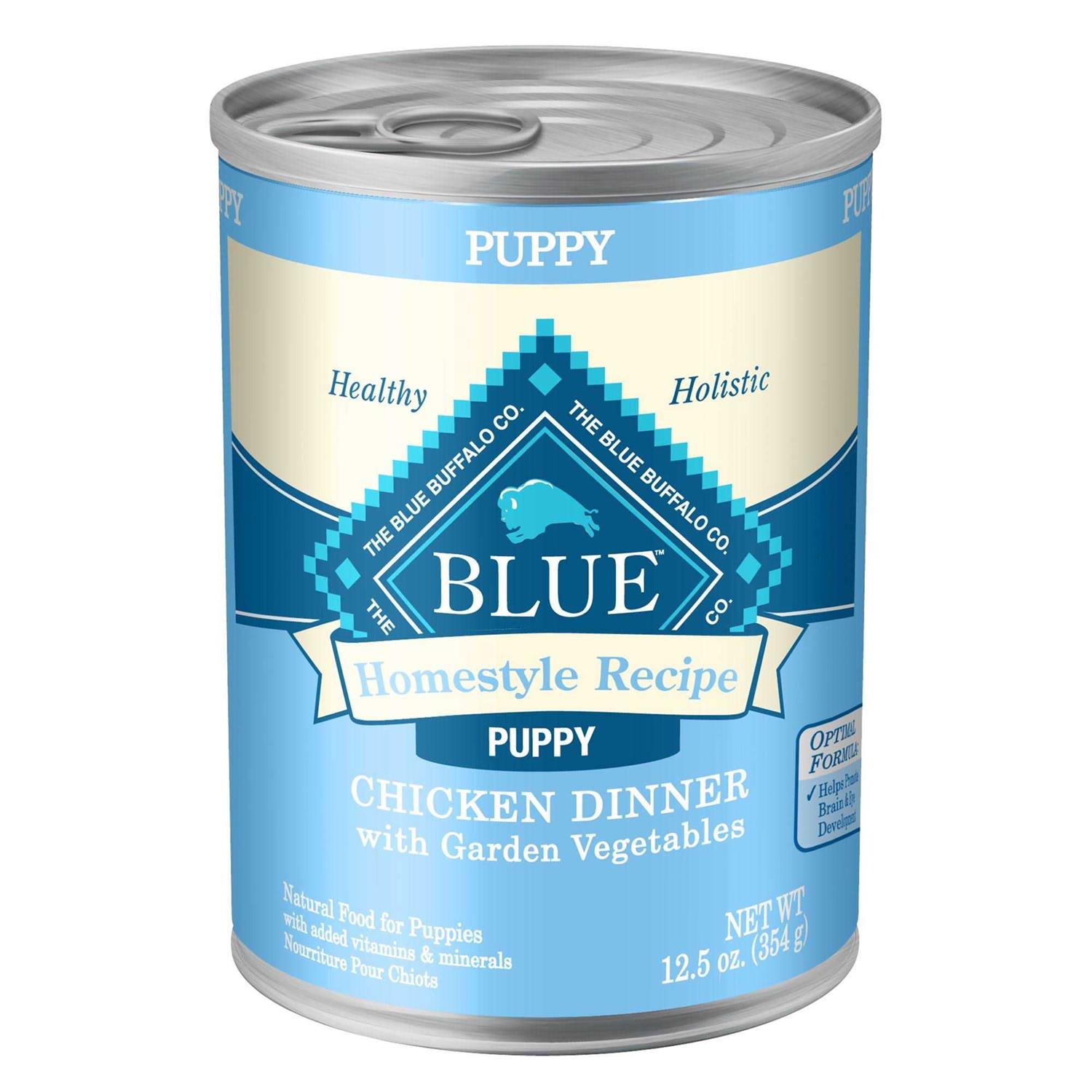 Blue Buffalo Homestyle Recipe Puppy Chicken Dinner Wet Dog Food - Healthber