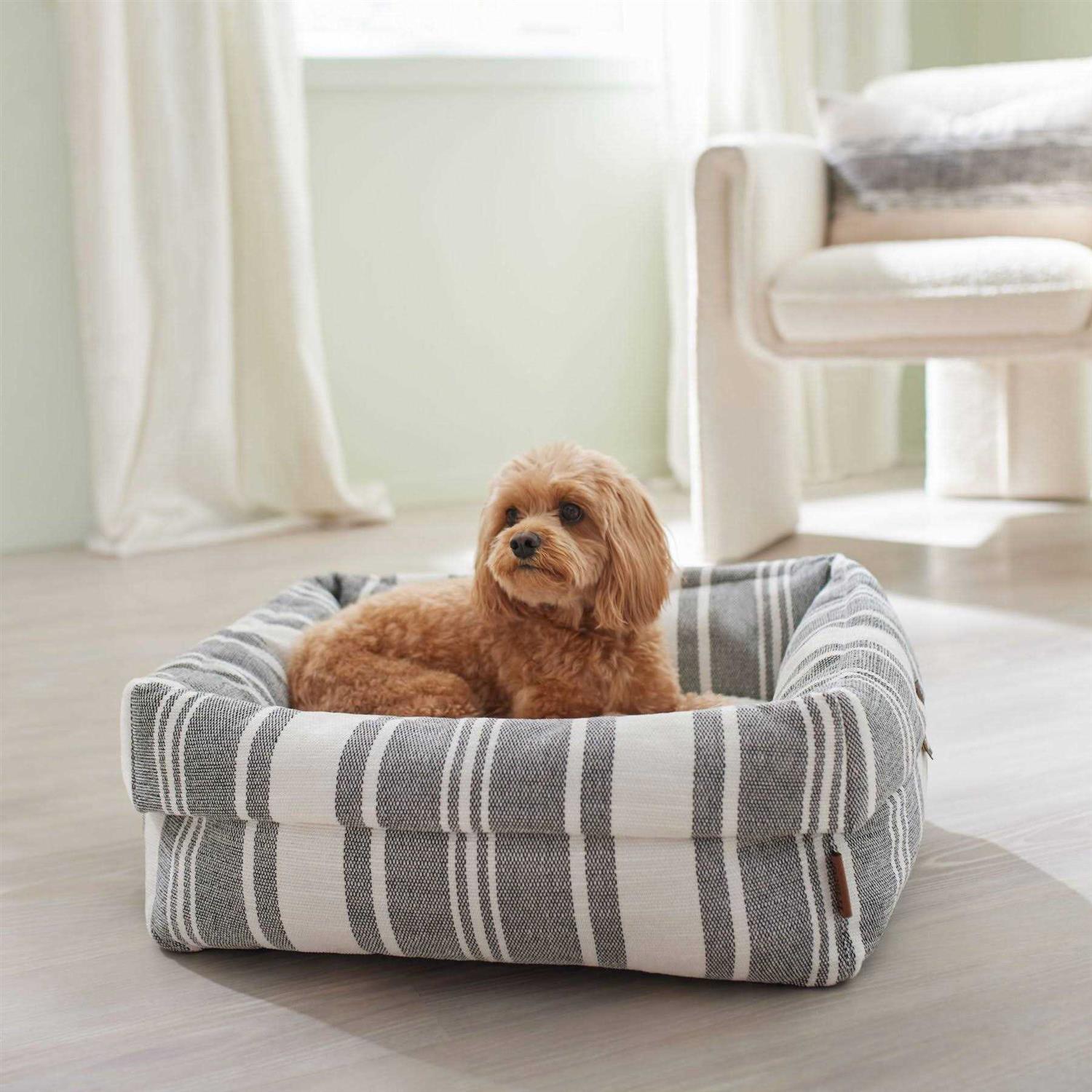 Frisco Farmhouse Deep Cuffed Cuddler Dog Bed - Healthber