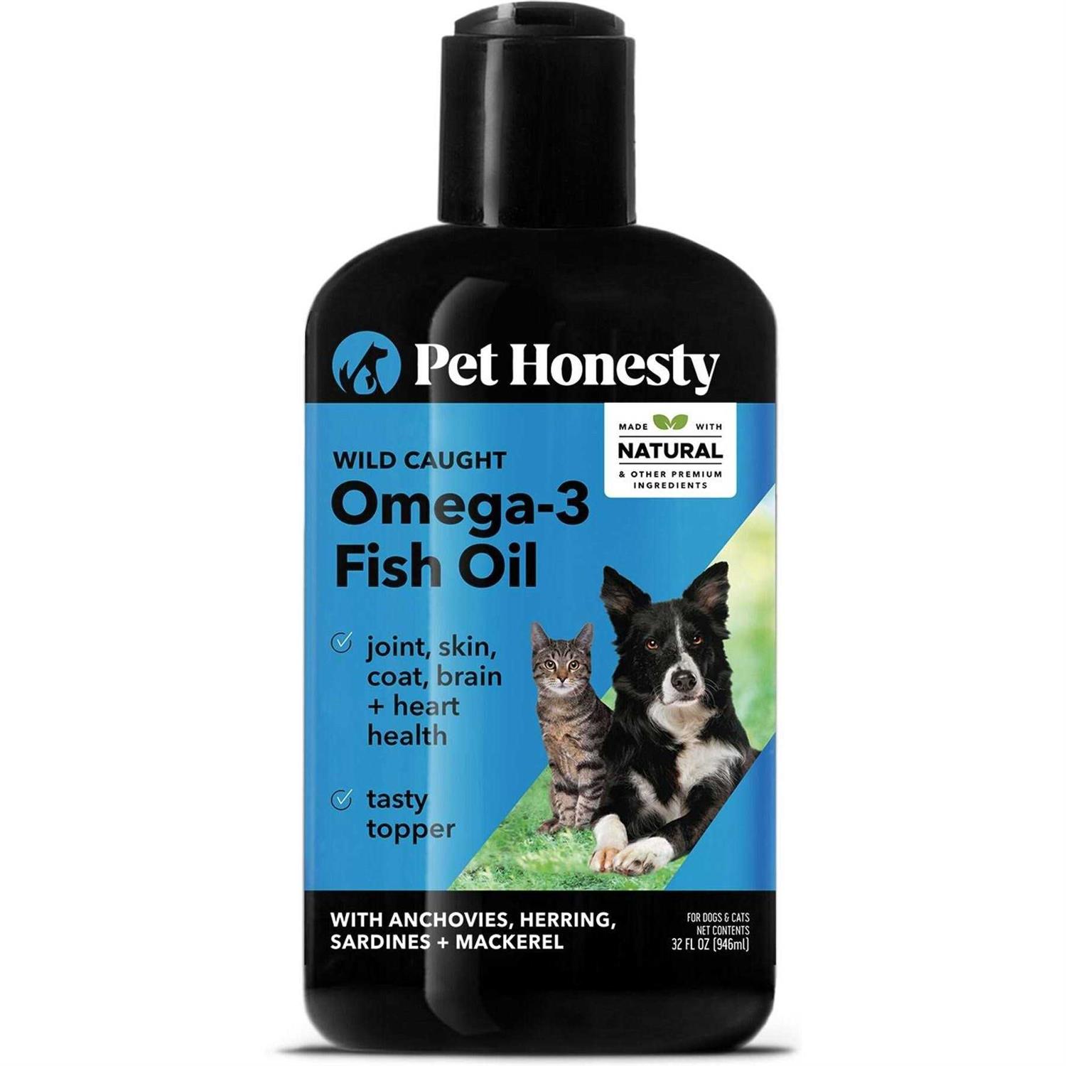 Pet Honesty Wild Caught Omega-3 Fish Oil Supplement for Dogs and Cats - Healthber
