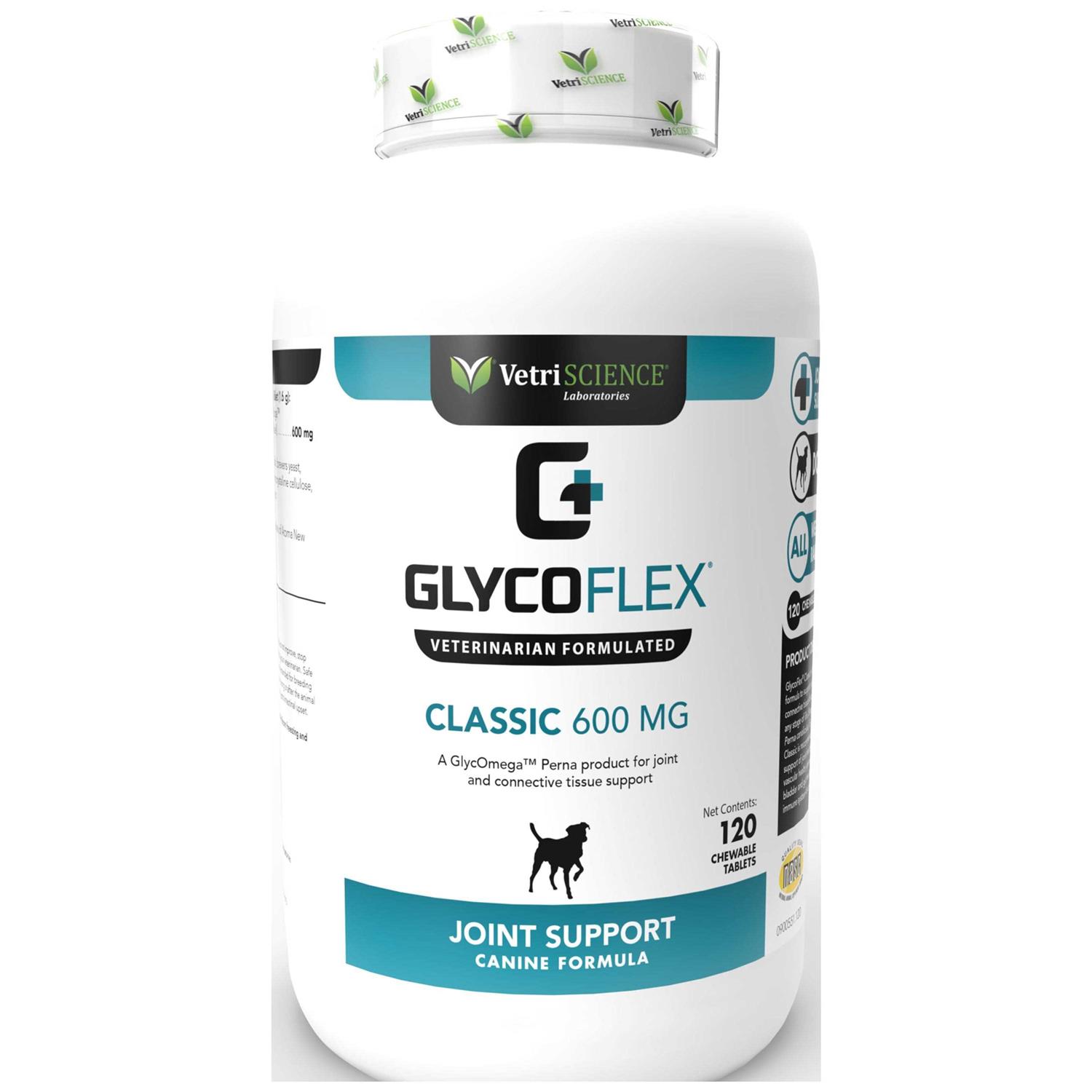 VetriScience GlycoFlex Classic 600 mg Hip & Joint Supplement for Dogs - Healthber