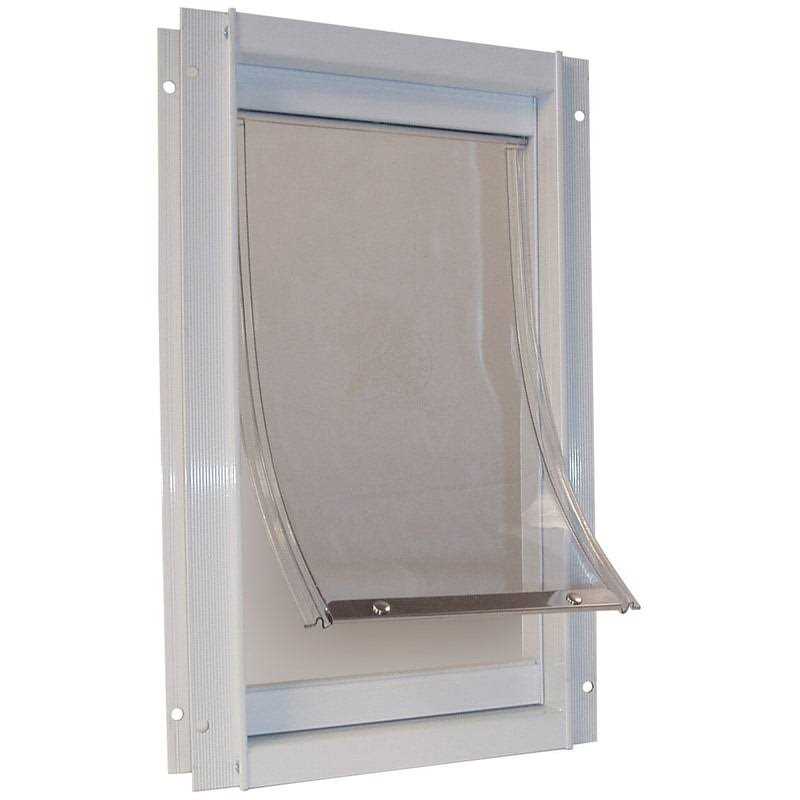 Ideal Pet Products Deluxe White Aluminum Pet Door - Healthber