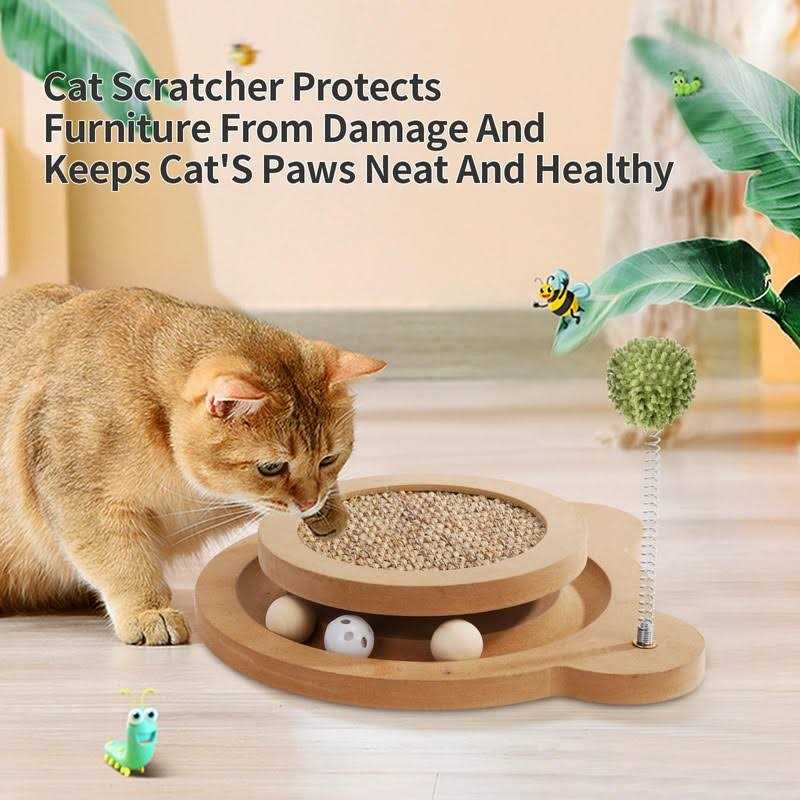 Sancagy Cat Scratcher 3rd Generation Cat Scratching Board 3 In1 Cat Toys for Indoor Cats - Healthber