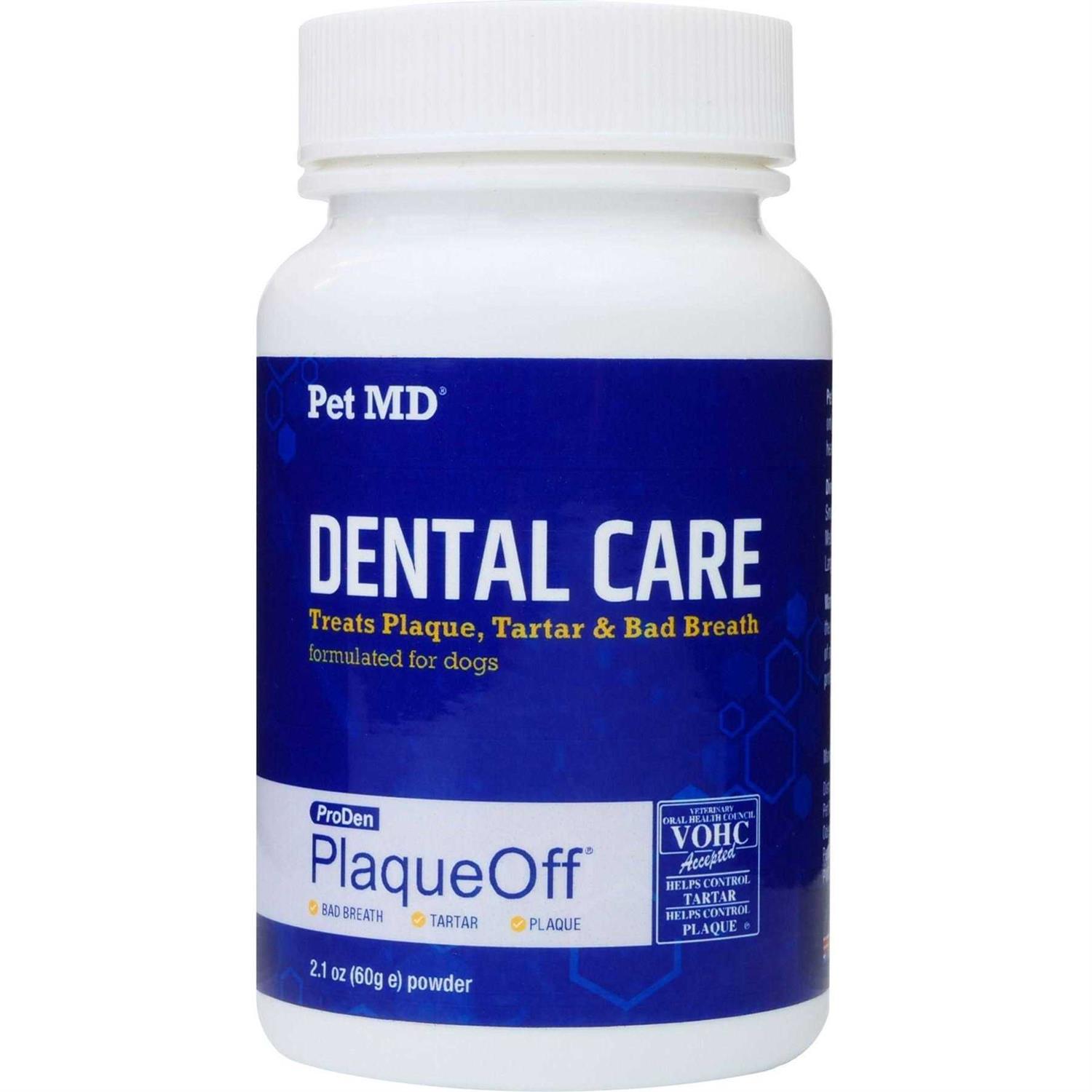 Pet Md Proden Plaqueoff Powder Dog Supplement For Healthy Teeth And Gums 60g - Healthber
