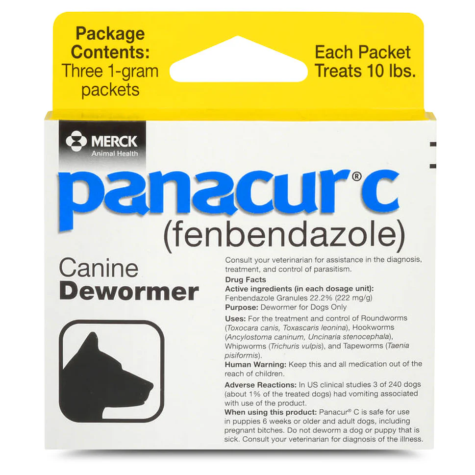 Panacur C Canine Dewormer (Fenbendazole Granules) - Healthber