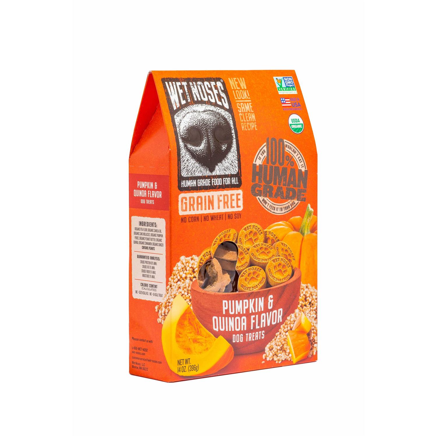 Wet Noses Grain Free Pumpkin Quinoa Dog Treats - Healthber