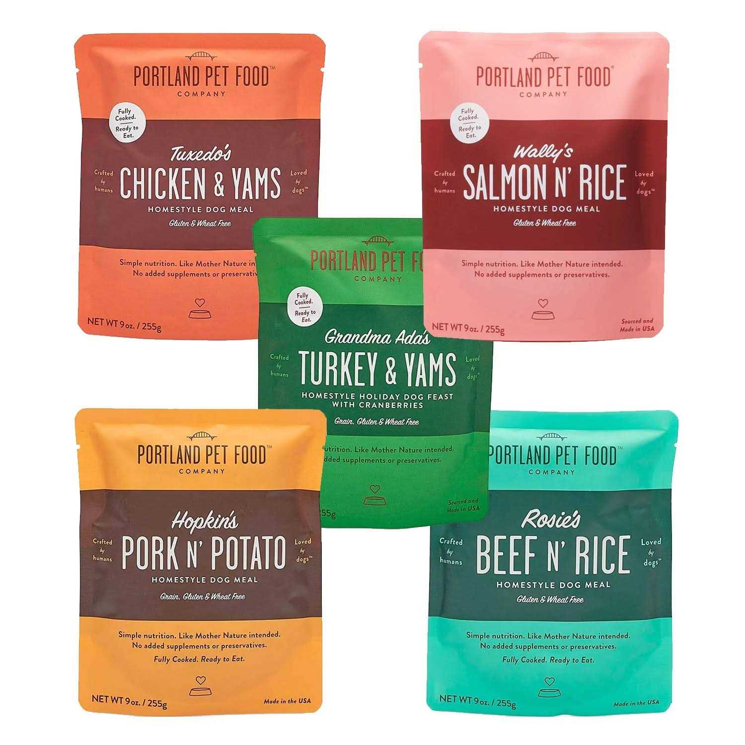 CRAFTED BY HUMANS LOVED BY DOGS Portland Pet Food Company Human-Grade Dog Food Pouch - Healthber