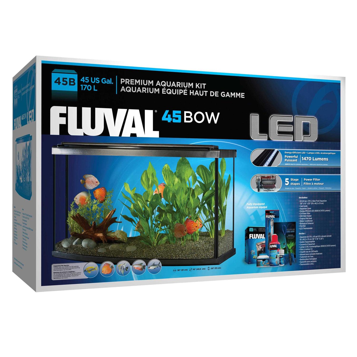 Fluval Premium Aquarium Kit with LED - Healthber