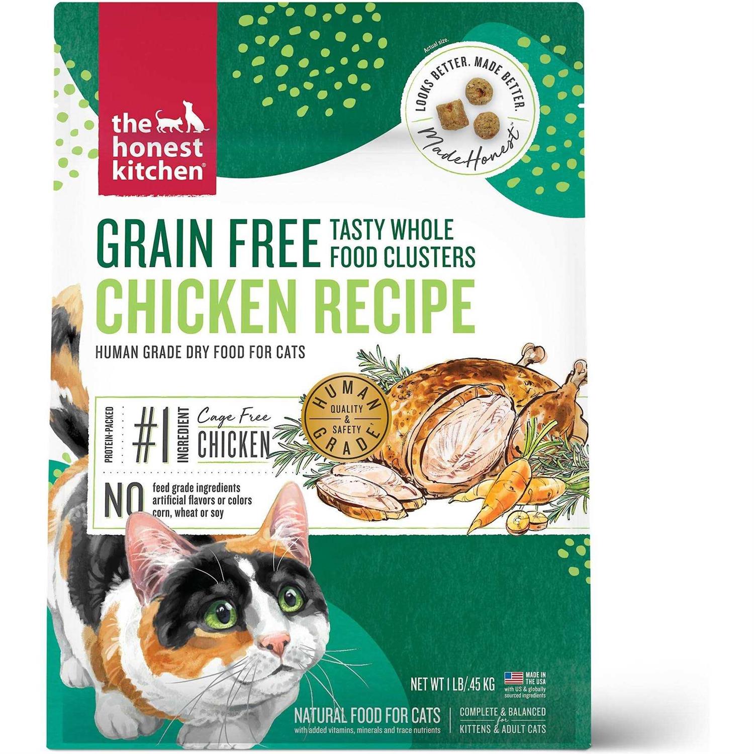 The Honest Kitchen Grain-Free Chicken Whole Food Clusters Dry Cat Food - Healthber