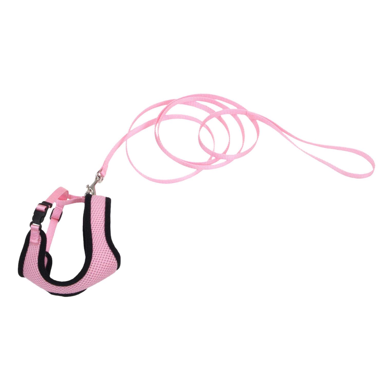 Comfort Soft Adjustable Cat Harness with 6′ Leash - Healthber