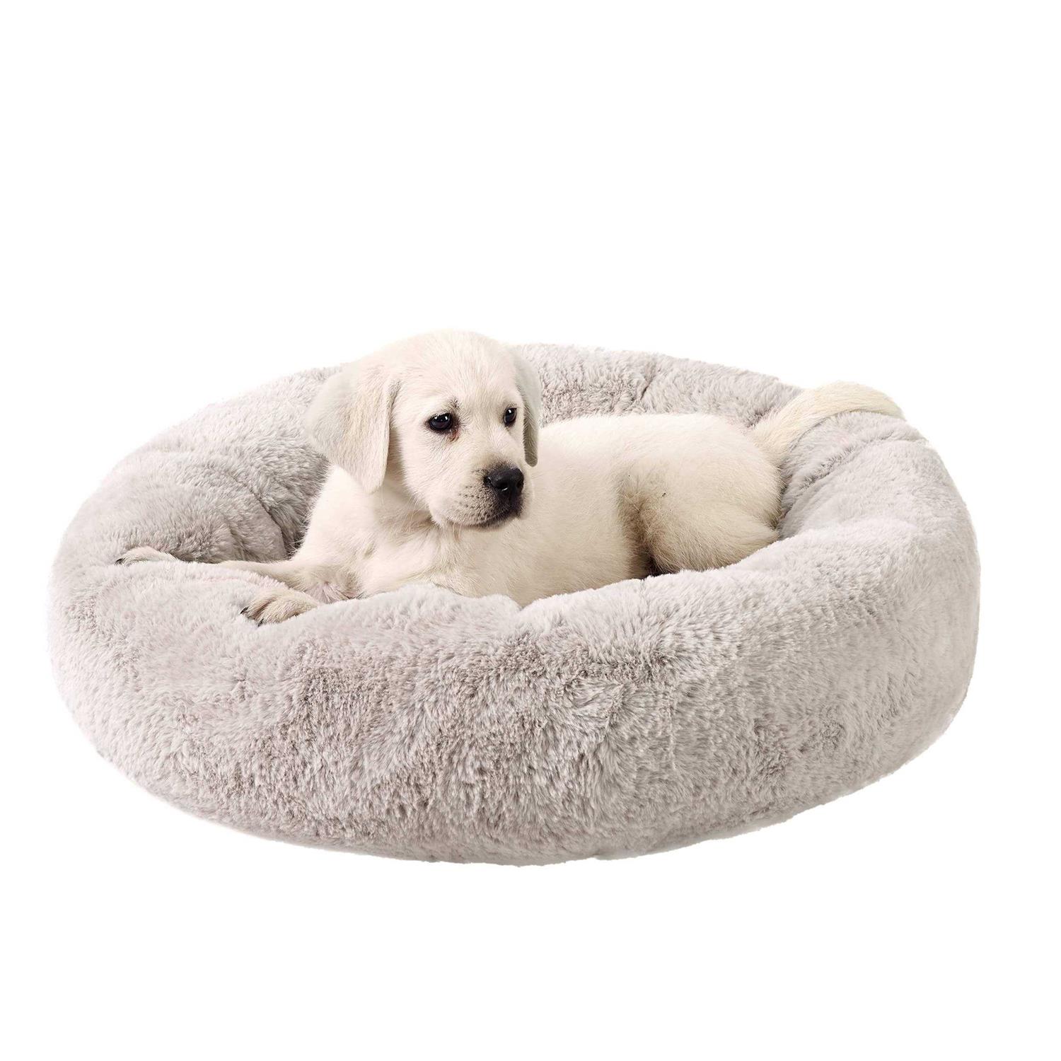 Best Friends by Sheri SnuggleSoft Faux Rabbit Fur Memory Foam Calming Bed - Healthber