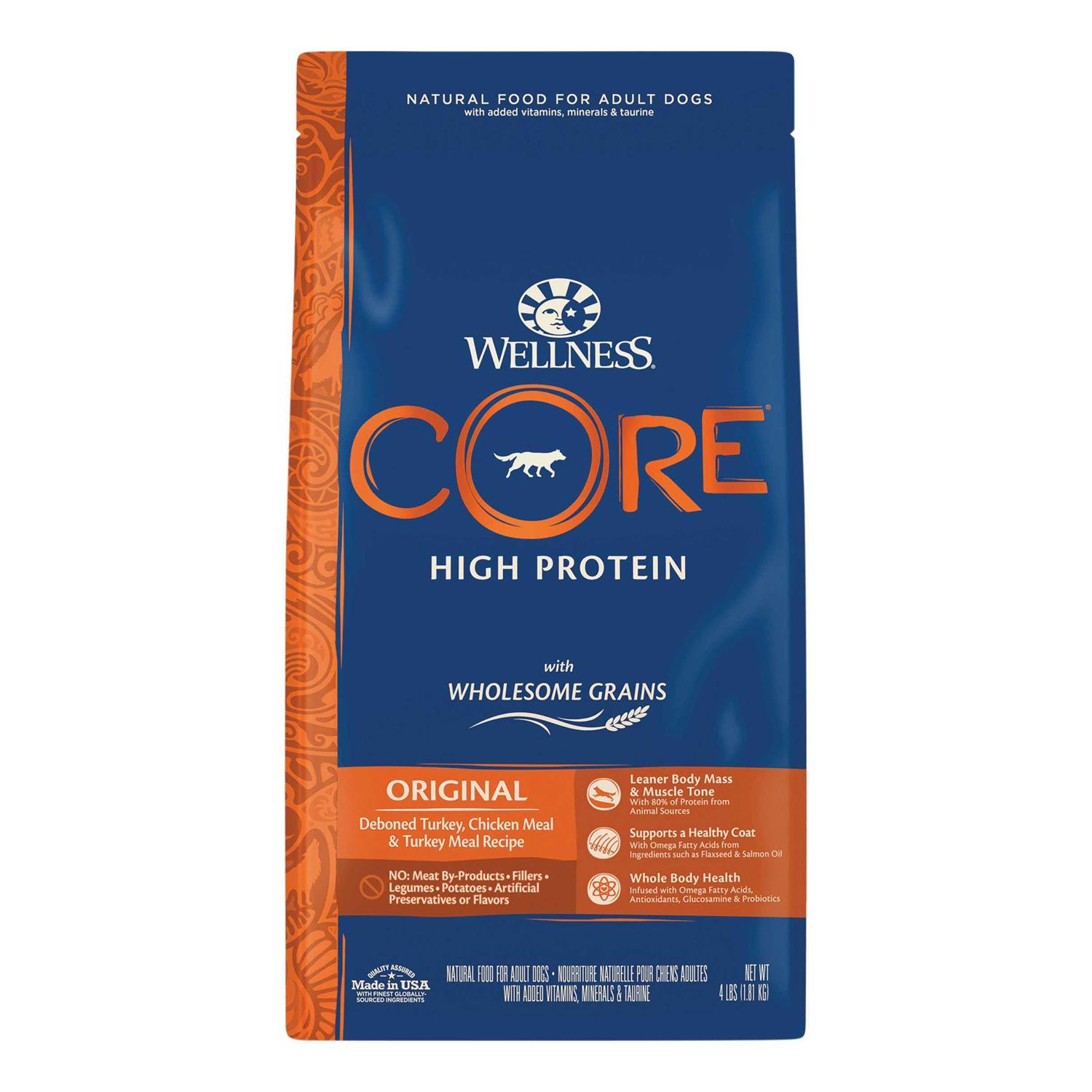 Wellness CORE High Protein Wholesome Grains Original Recipe Dry Dog Food - Healthber